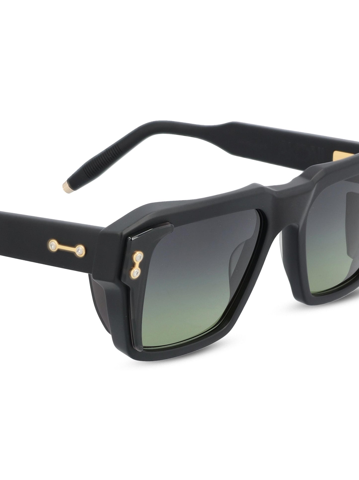 Occhiali da sole realizzati in titanio. AKS-105D-54 BLK - GLD AKONI 