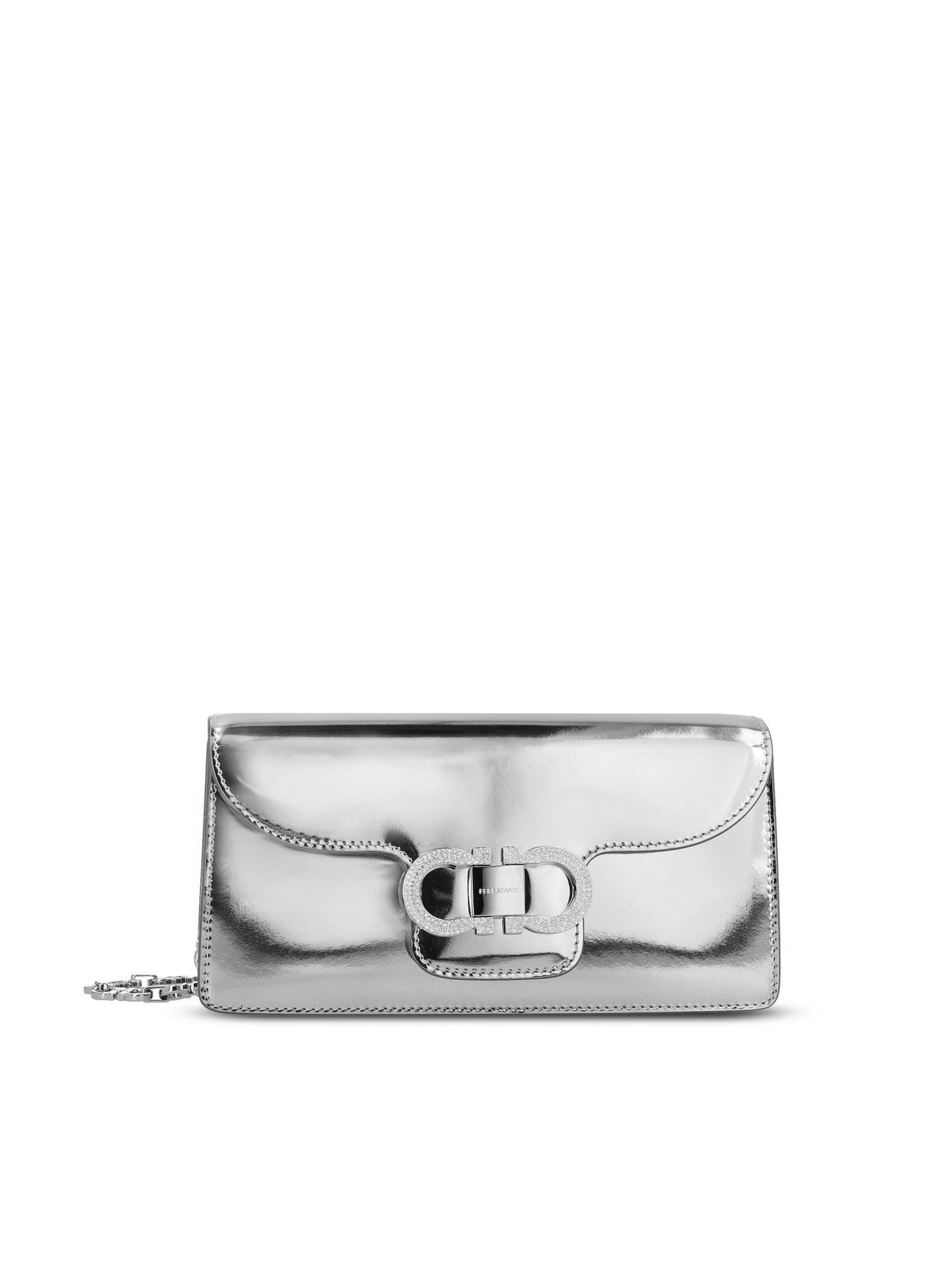 Mini bag catena Double Gancini 221049 790313002 SALVATORE FERRAGAMO 