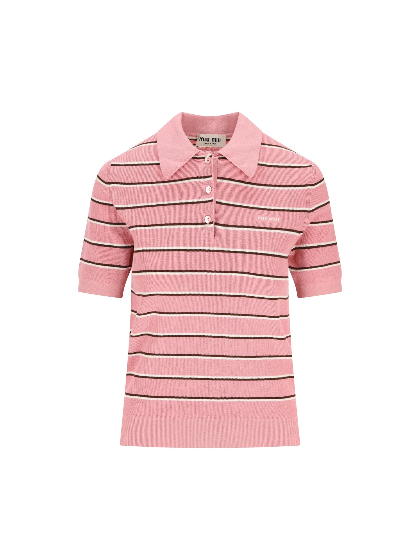 Polo realizzata in cotone. MMLB35 183MF0028 MIU MIU 