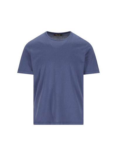 T-Shirt realizzata in seta e cotone. FAF6128 W366 LORO PIANA 