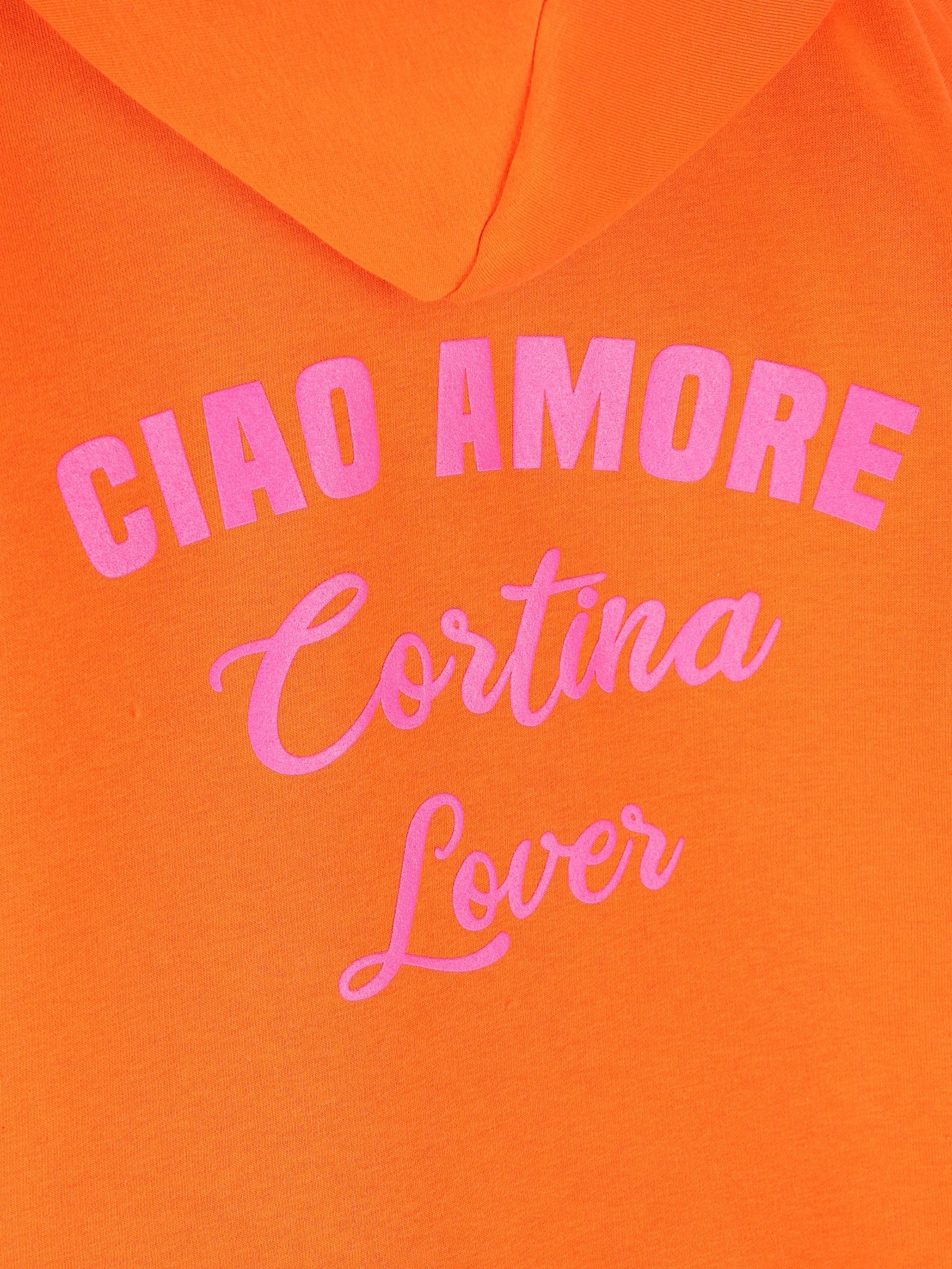 Felpa con cappuccio Ciao Amore Cortina Lover F25ET2322K 14 GIADA BENINCASA 