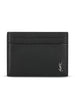 Portacarte realizzato in pelle martellata. 847951 AAELP1000 SAINT LAURENT 