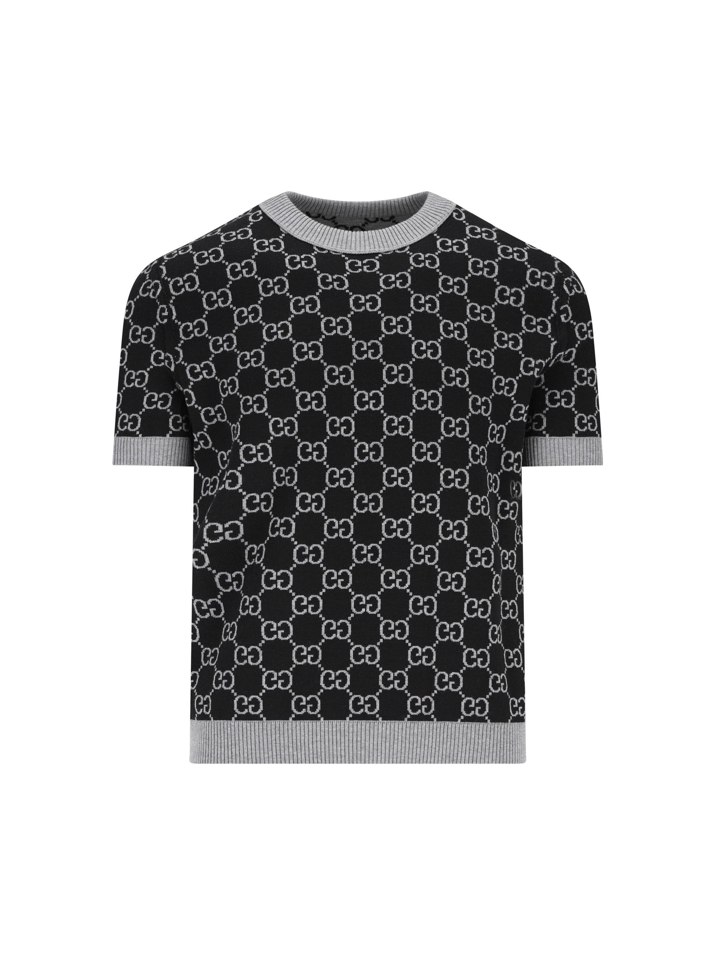 Maglia reversibile in lana jacquard GG 798159 XKD8T1045 GUCCI 