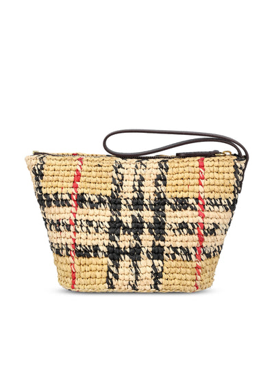 Pochette Margate in rafia 8124539 A2021 BURBERRY 