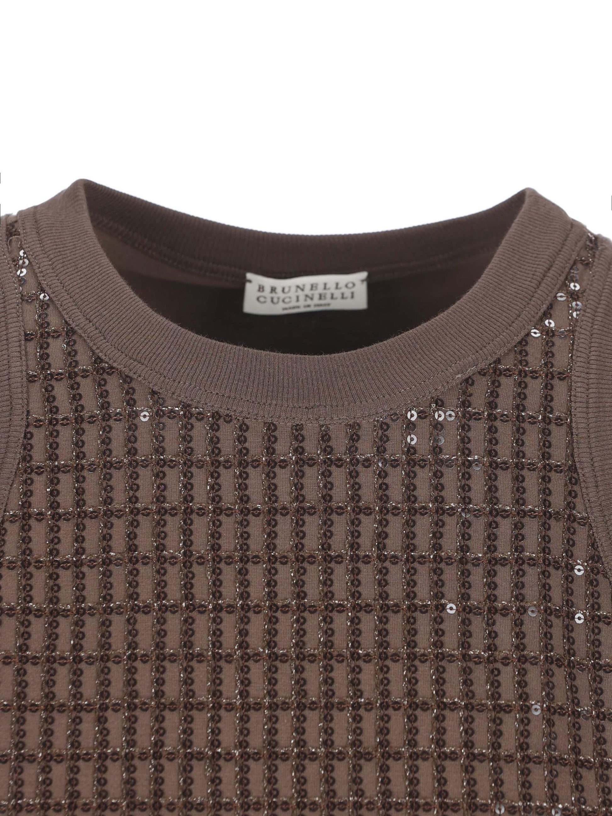 Top realizzato in cotone ed elastan. M0T18HK500 C8589 BRUNELLO CUCINELLI 