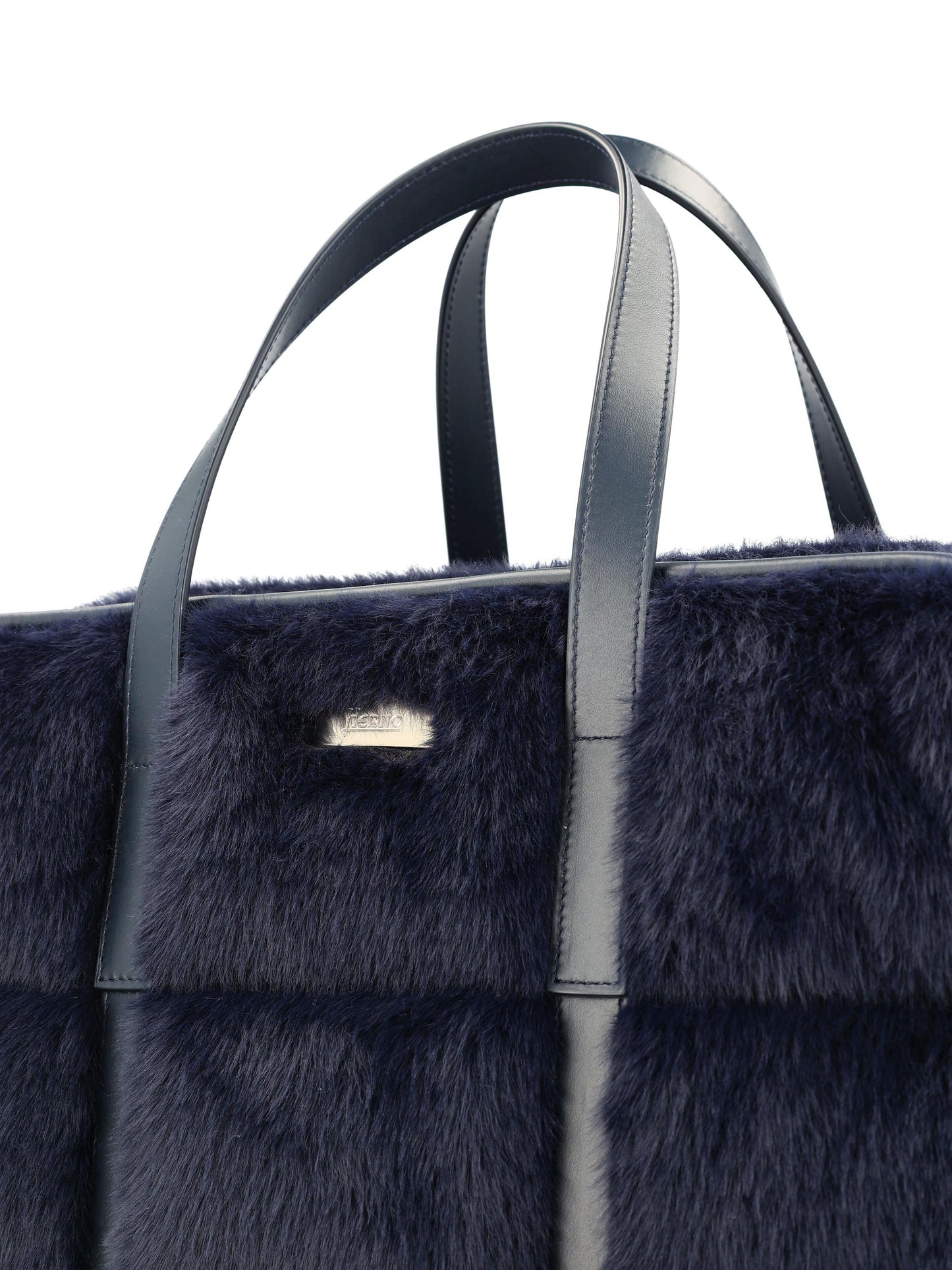 Borsa in Pelliccia Sintetica e Pelle BAG00016D 126309200 HERNO 