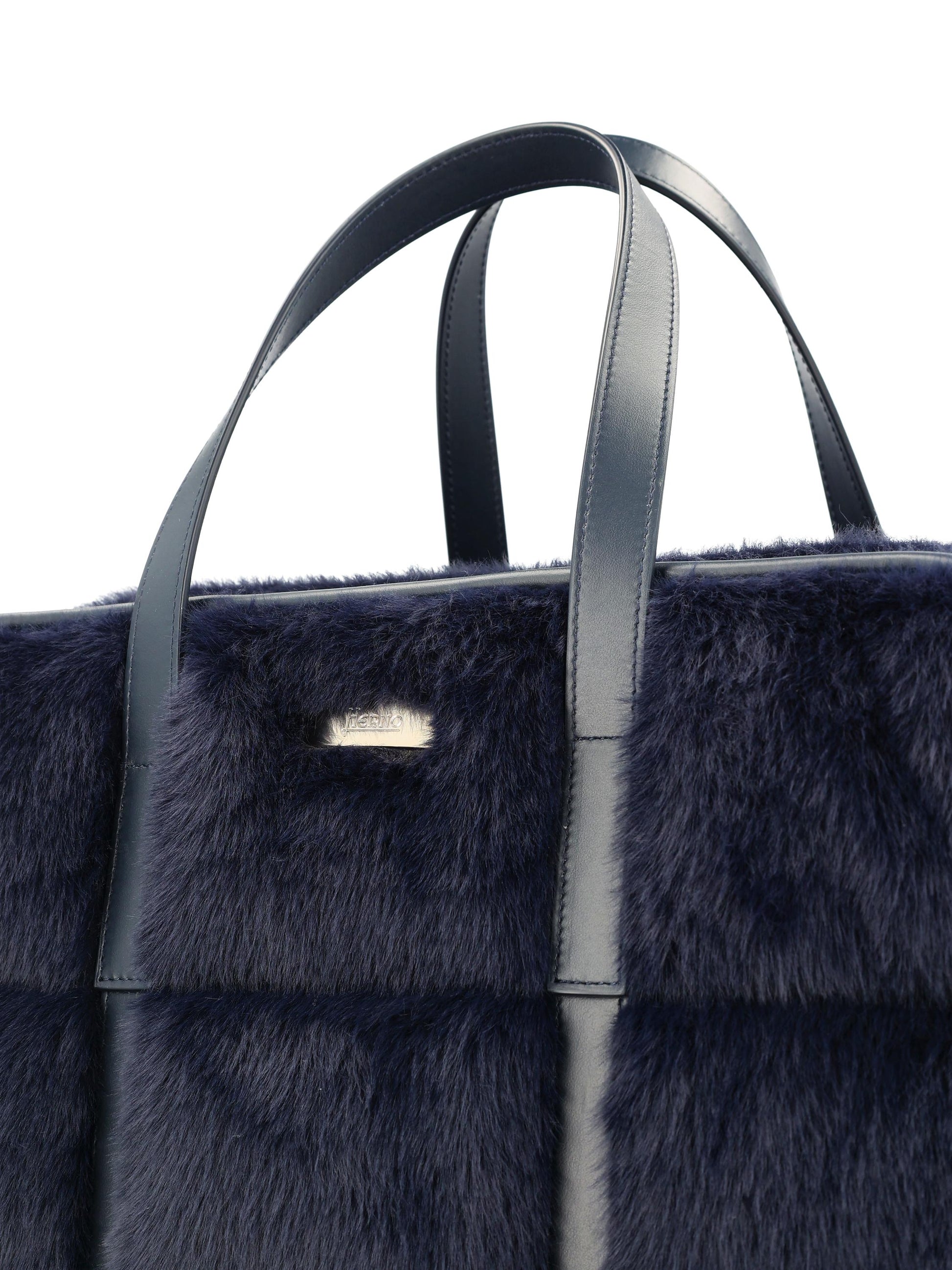 Borsa in Pelliccia Sintetica e Pelle BAG00016D 126309200 HERNO 