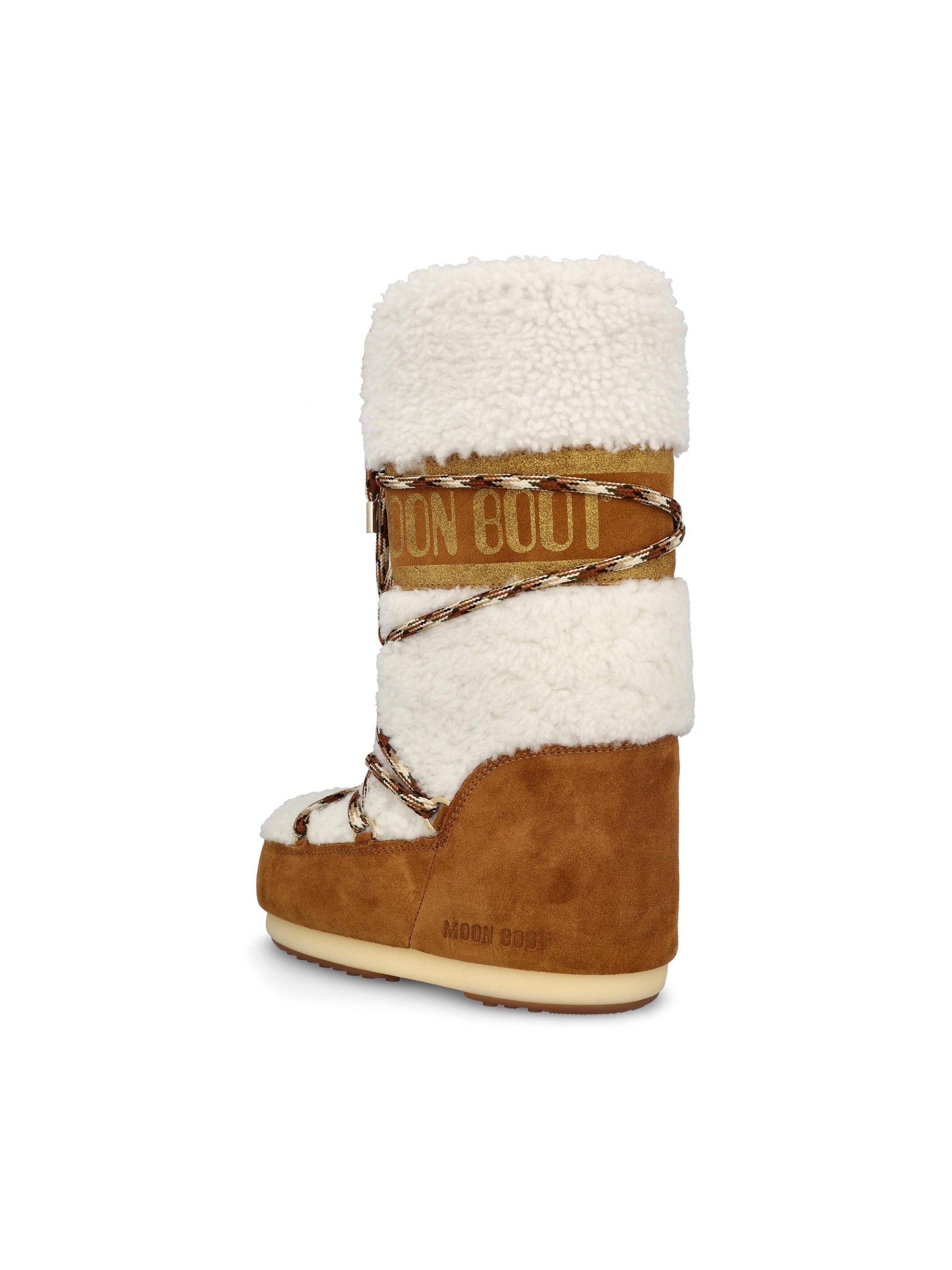 Stivale realizzato in pelle scamosciata e shearling. 80D1402610 MA03 MOON BOOT 