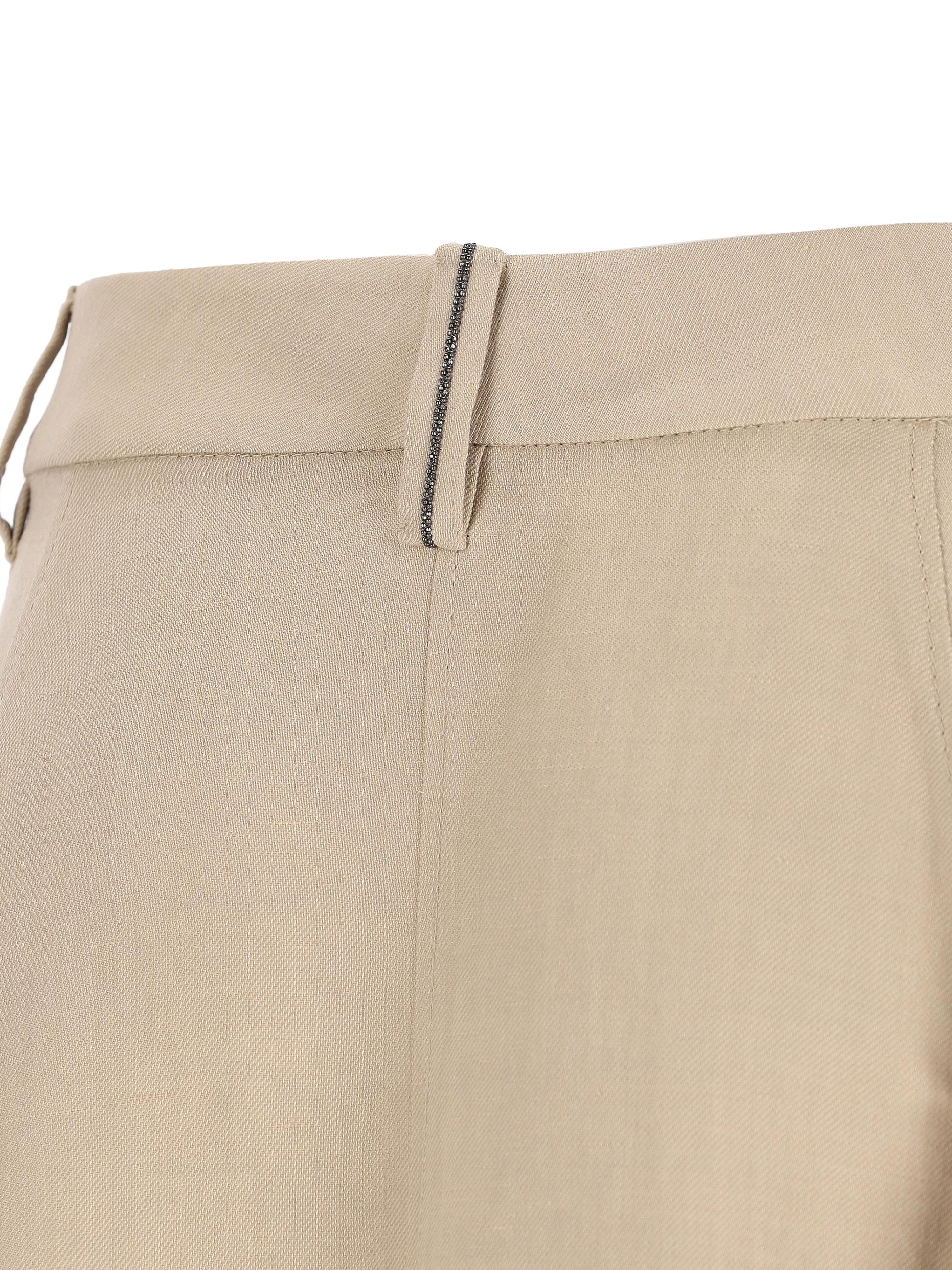 Gonna realizzata in viscosa e lino. MH126G3951 C9195 BRUNELLO CUCINELLI 