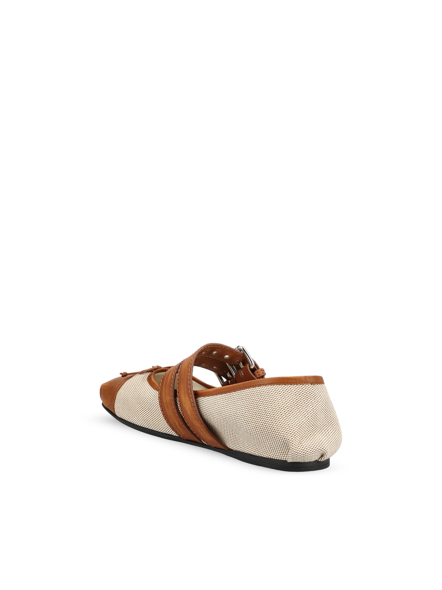 Ballerine realizzate in cotone e pelle. 5F608E 3ZMKF0C4Z MIU MIU 