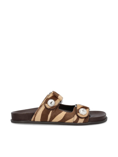 Sandalo Fayence in Pelle di Cavallino con Stampa Zebrat FAYENCE SANDAL ZNCCHOCO JIMMY CHOO 