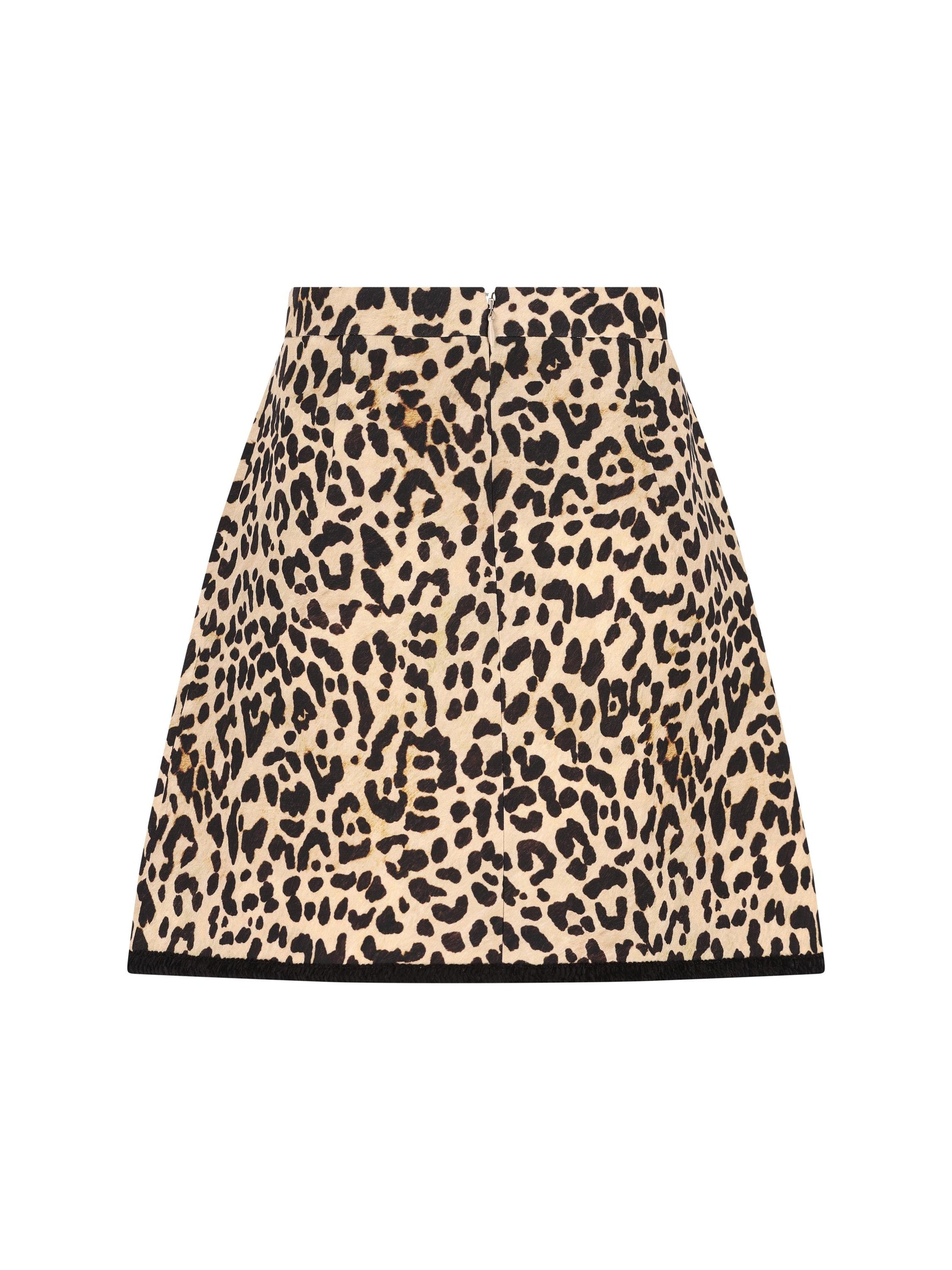 Gonna In Crepe Couture con stampa Animalier e fiocchi 7B3RADP59F9 AN2 VALENTINO GARAVANI 