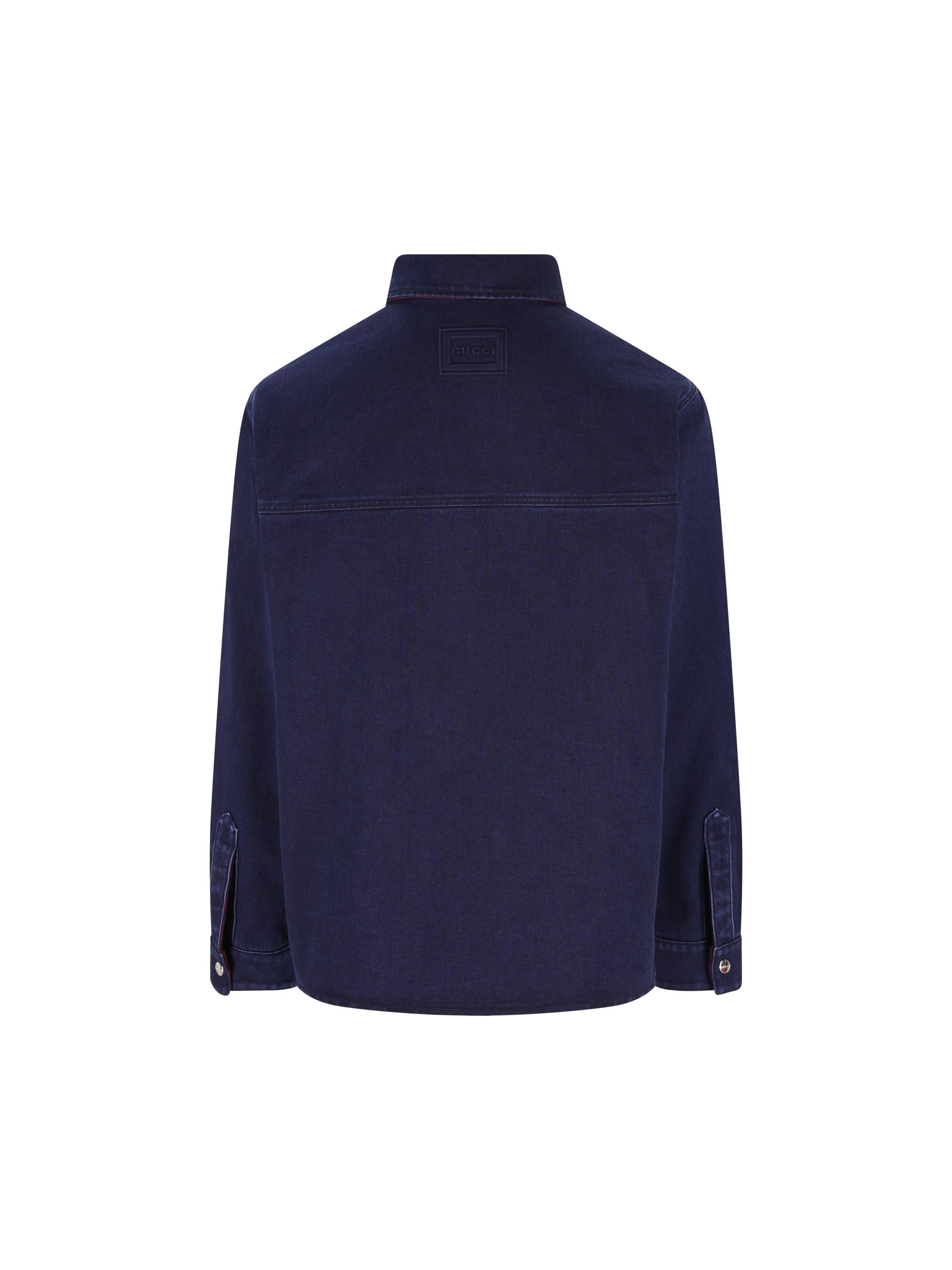 Camicia reversibile in denim e flanella 835282 XDDB64447 GUCCI 