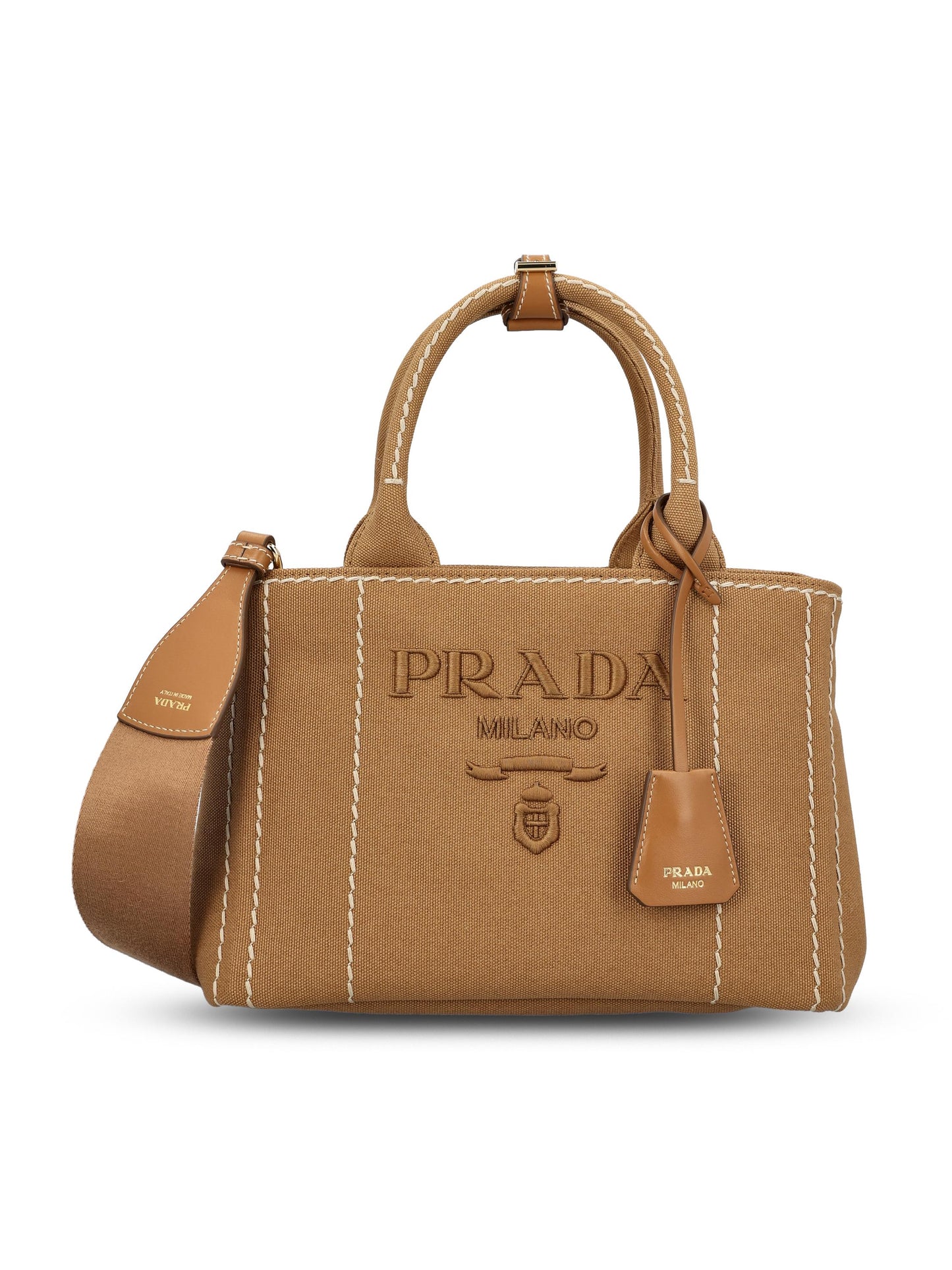 Borsa realizzata in misto lino. 1BG464 2CYAF0JHU PRADA 