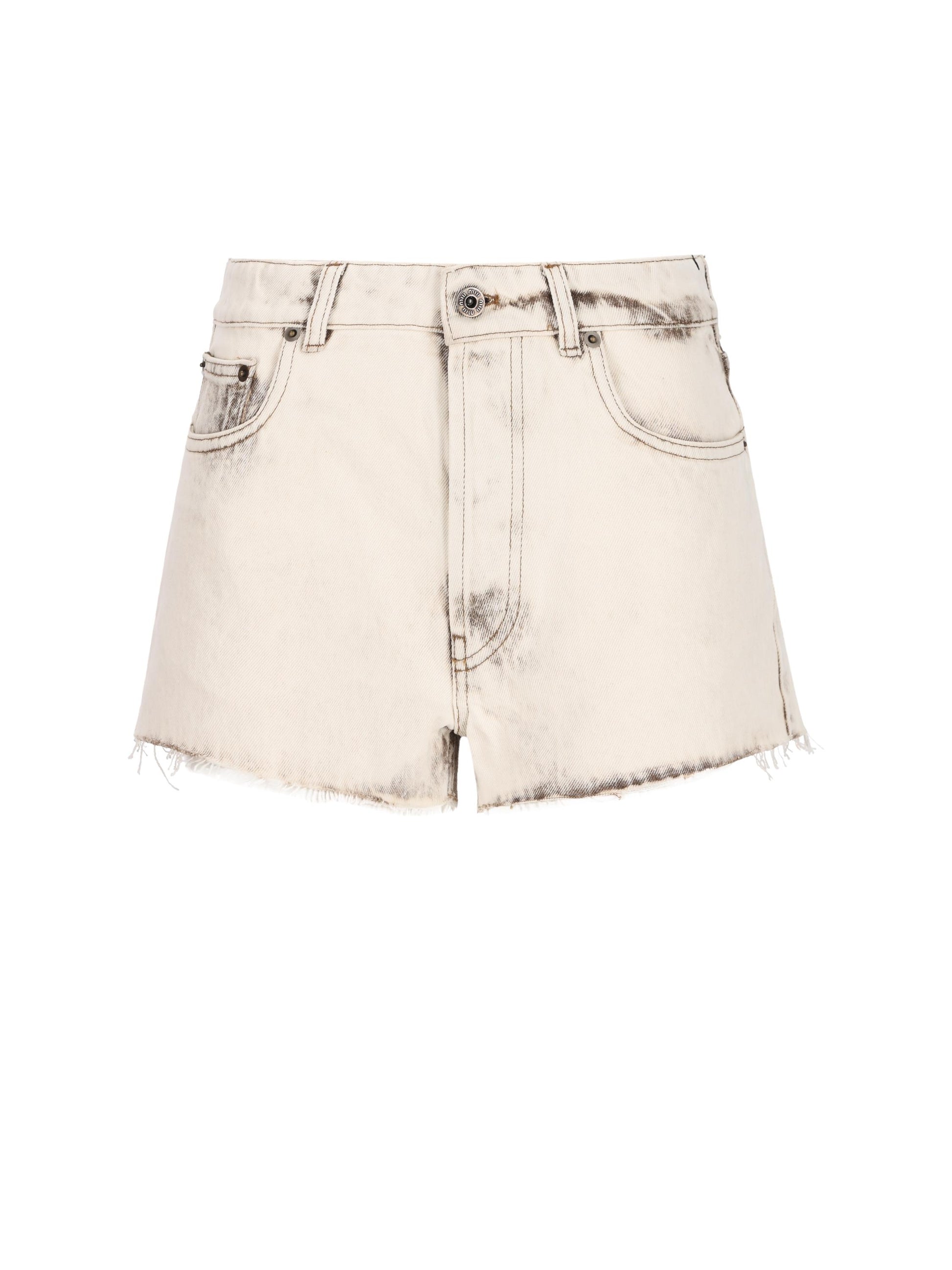 Shorts realizzati in cotone. GWP602 183TF0009 MIU MIU 