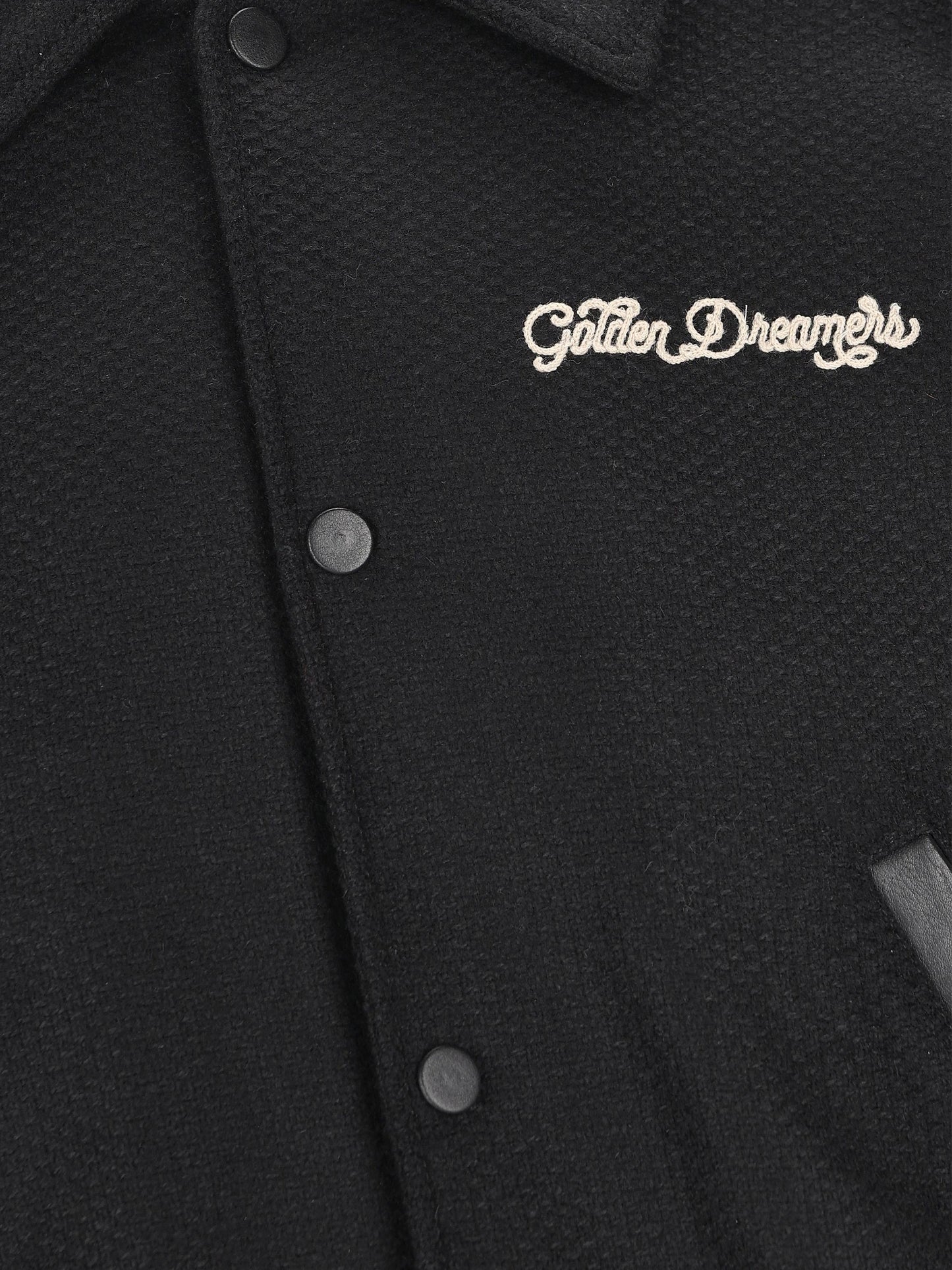 Giacca Bomber in lana con patch GMP01296 P00094090194 GOLDEN GOOSE 