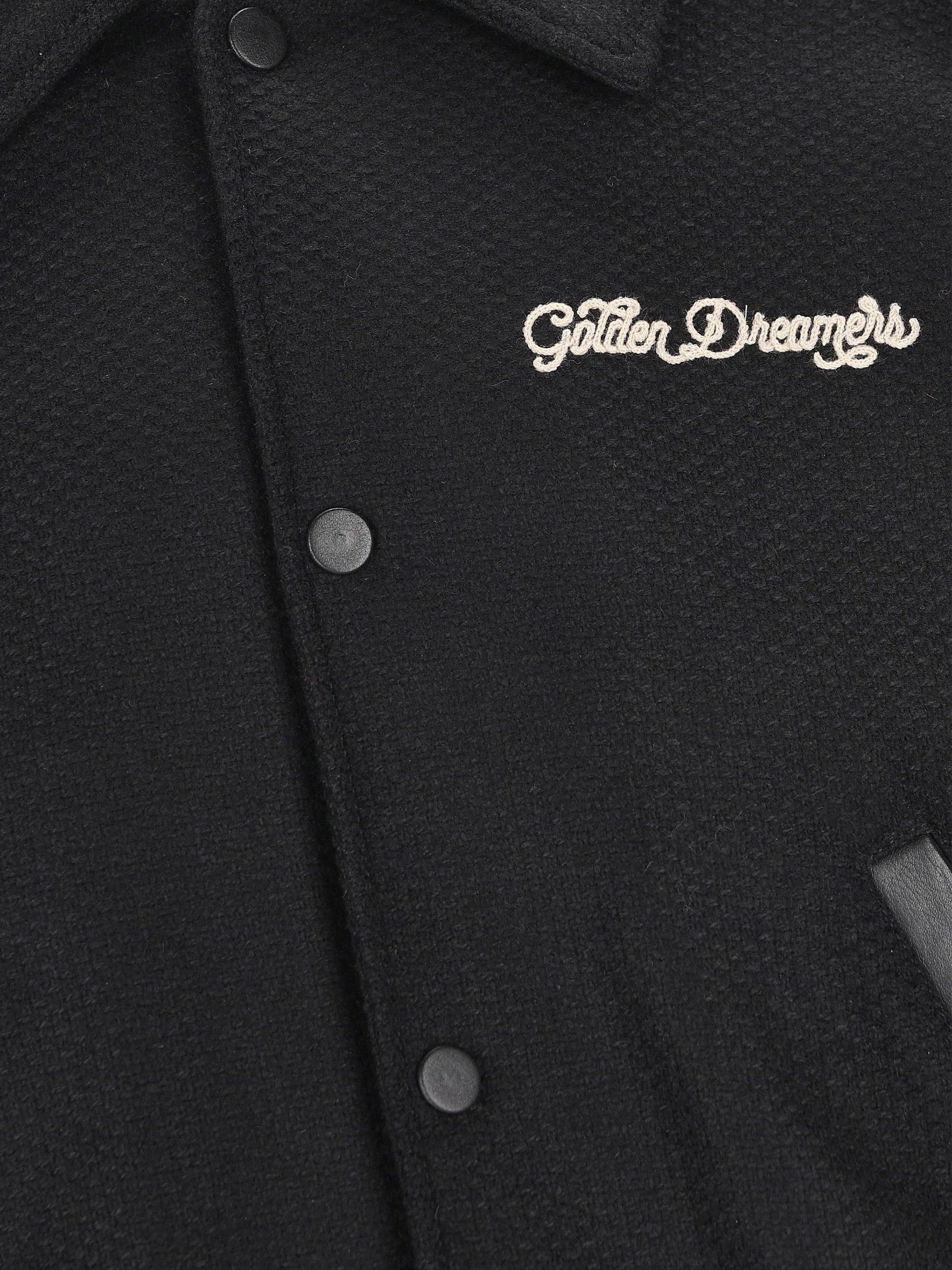 Giacca Bomber in lana con patch GMP01296 P00094090194 GOLDEN GOOSE 