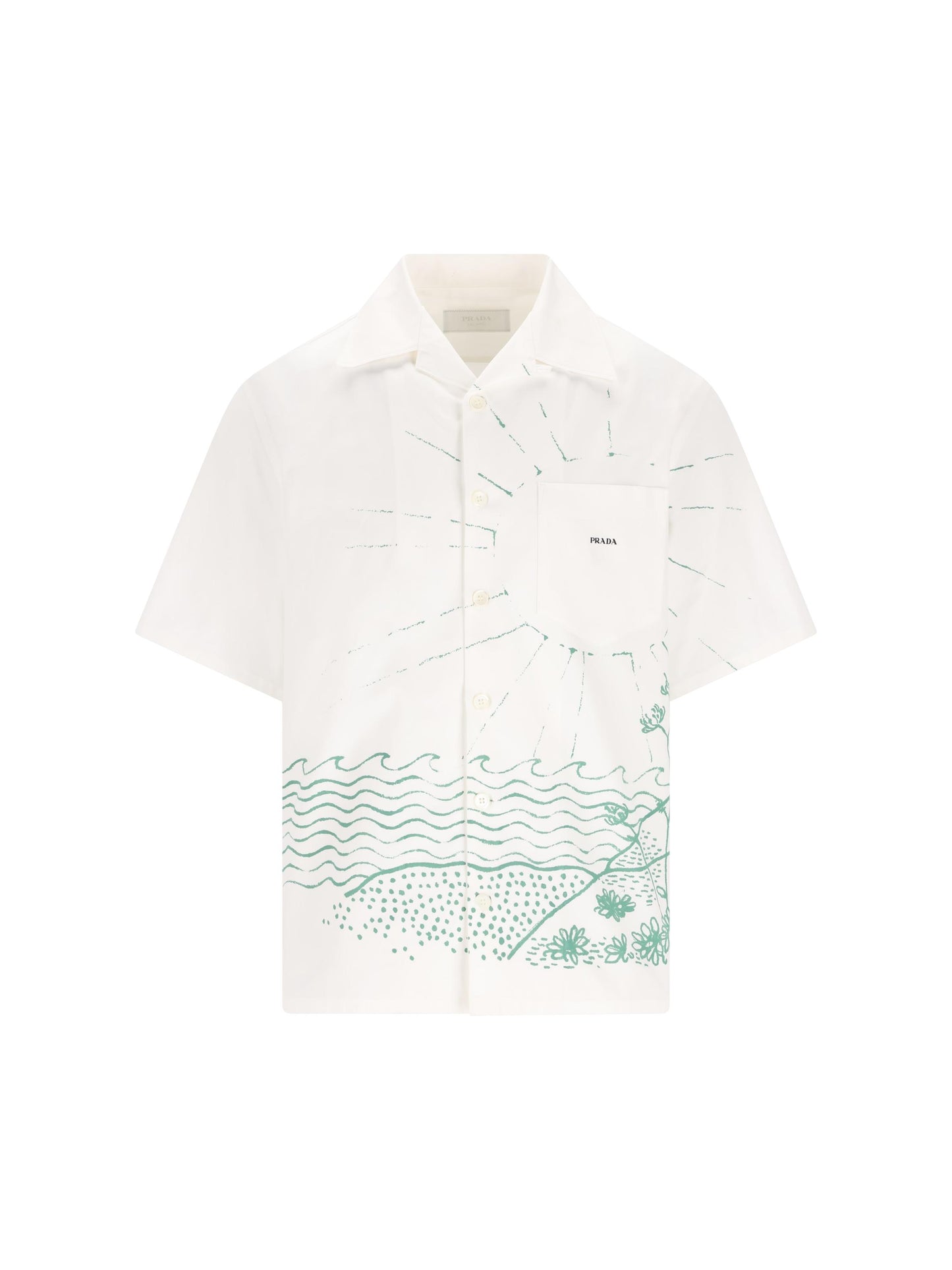 Camicia realizzata in cotone. UCS414 184FF0089 PRADA 