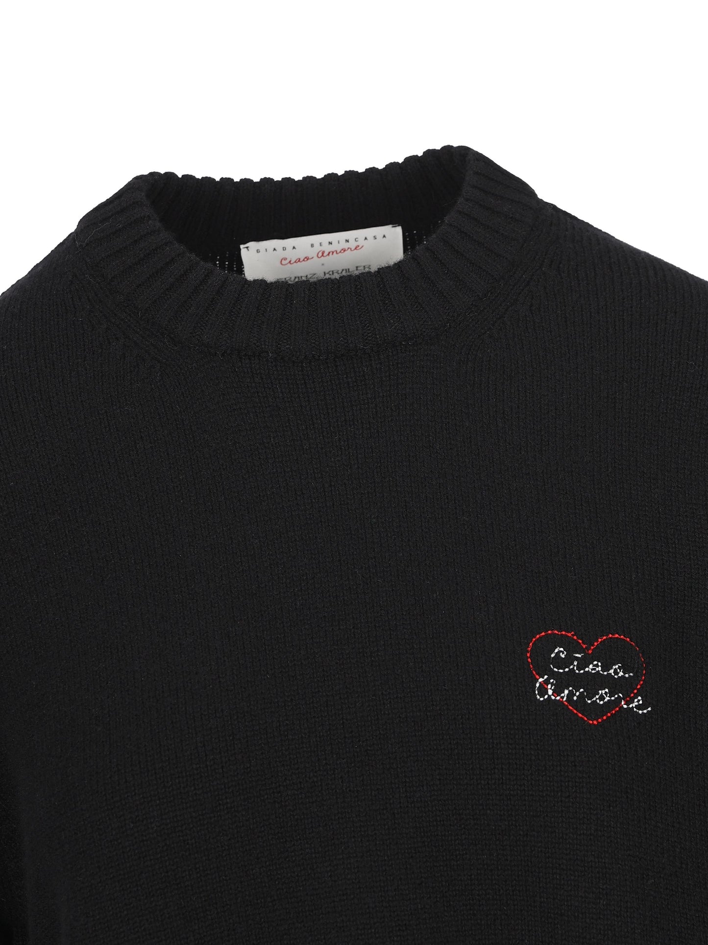 Pullover "Heartbeat" in cashmere. S25M10 02 GIADA BENINCASA 