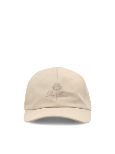 Cappellino realizzato in cotone e fibra tecnica. FAP1491 D0ST LORO PIANA 