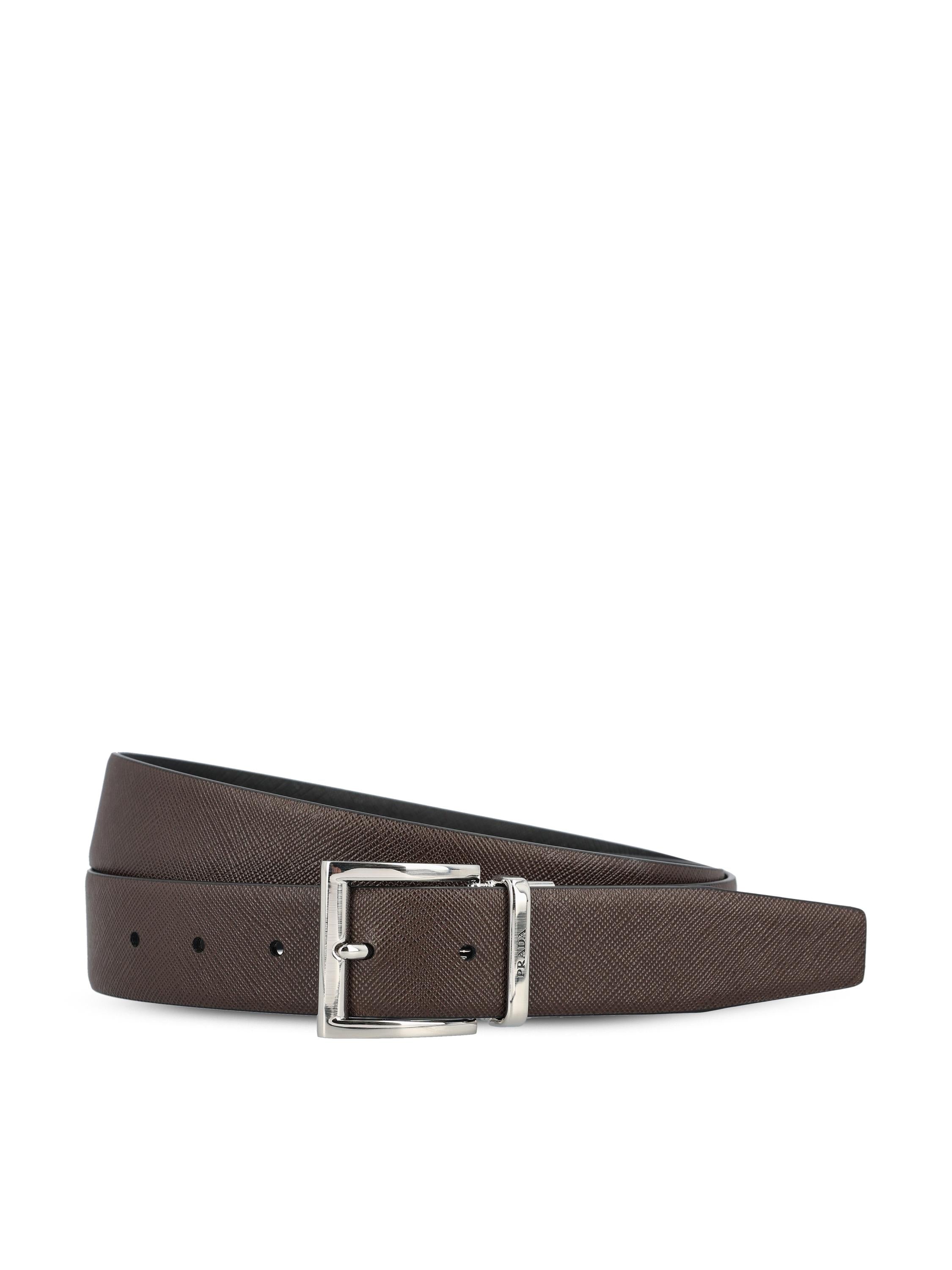 prada reversible leather belt
