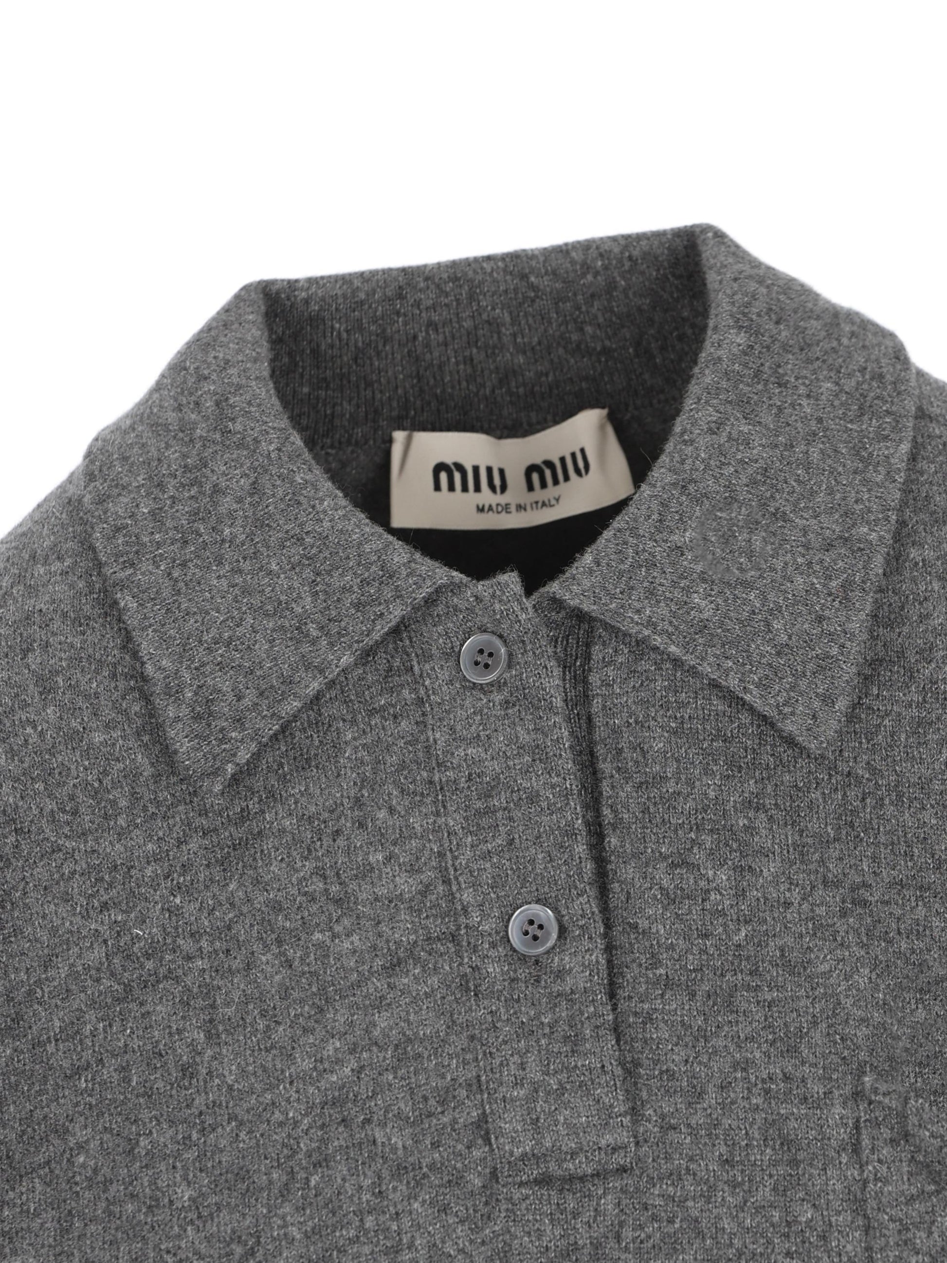 Polo in puro cashmere MML01V 19DJF0480 MIU MIU 