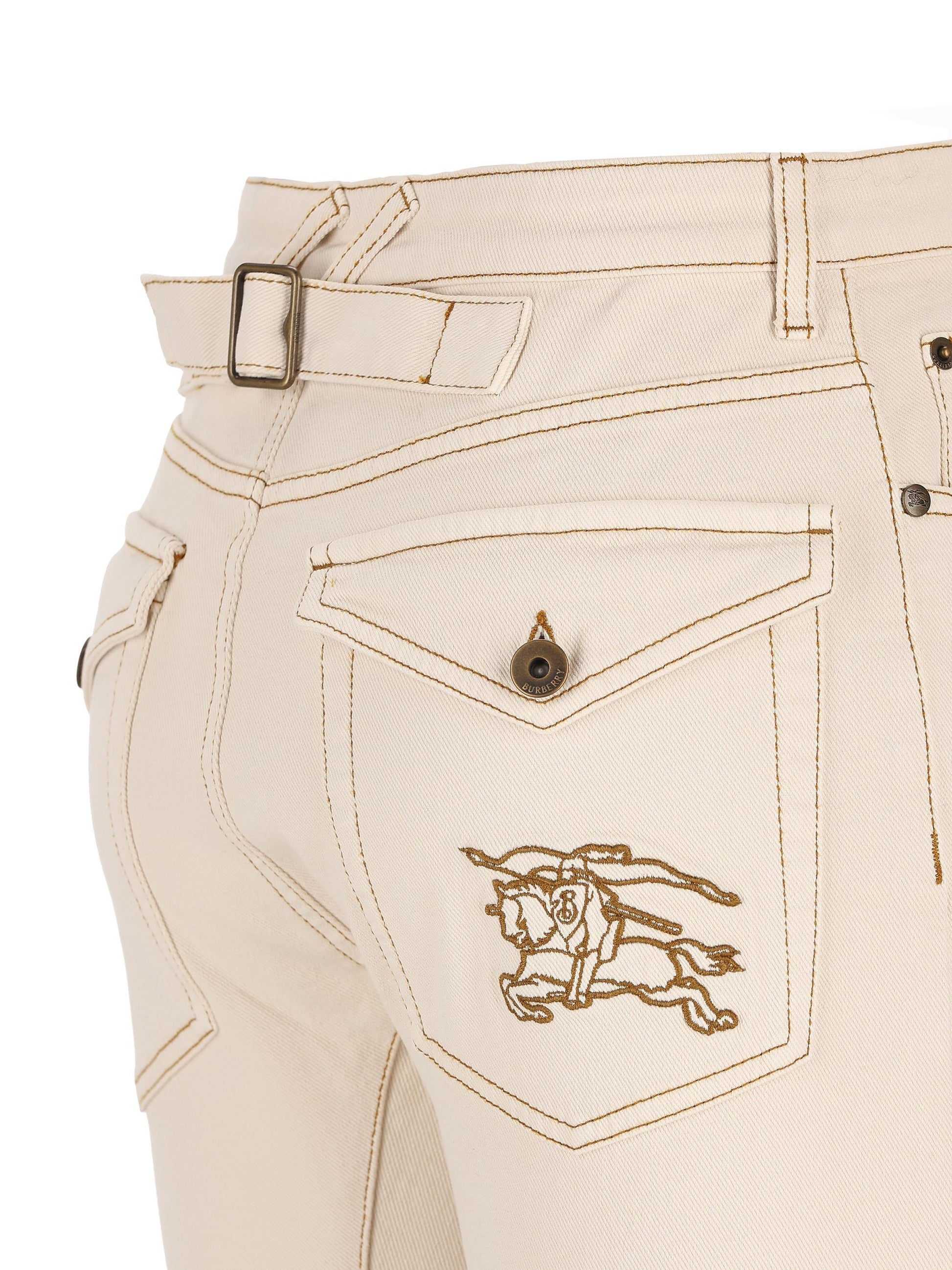 Jeans bootcut a vita alta con ricamo. 8118523 C3997 BURBERRY 