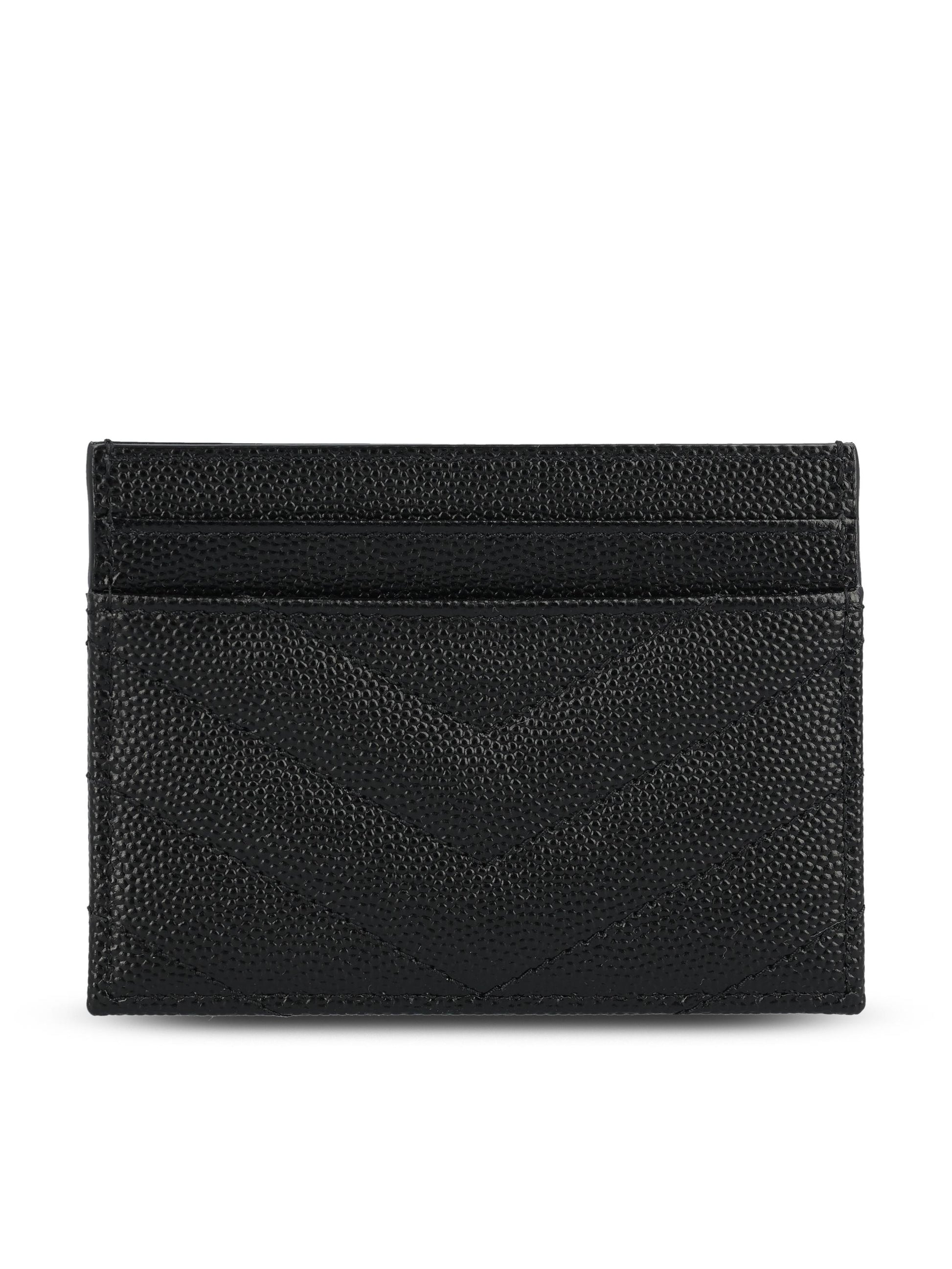 Porta carte realizzato in pelle di vitello. 423291 BOW011000 SAINT LAURENT 