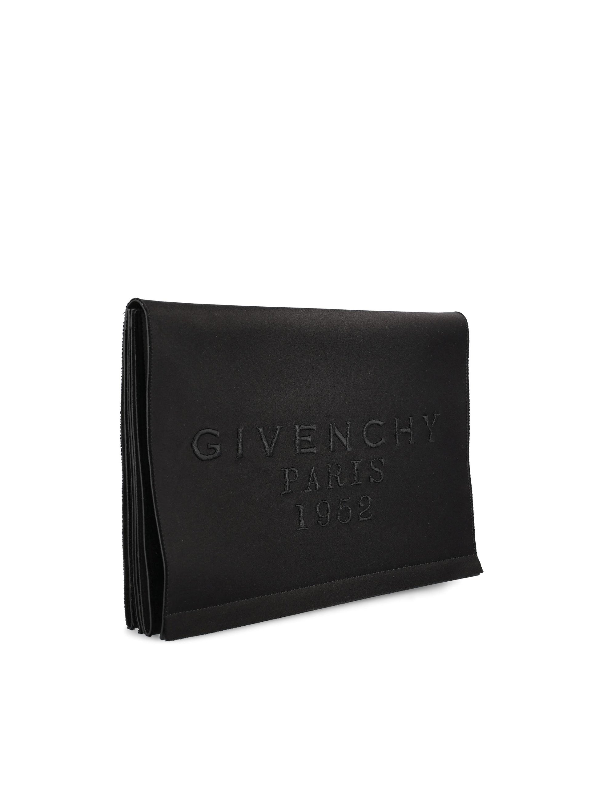 Pochette realizzata in seta e pelle. BB514EB2CK 001 GIVENCHY 