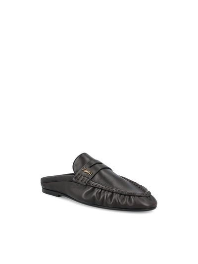 Mule LE LOAFER Saint Laurent in Pelle Stropicciata Lucida 852392 AAE692245 SAINT LAURENT 