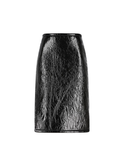 Gonna realizzata in pelle lucida e neoprene. 850085 XNA8X1000 GUCCI 