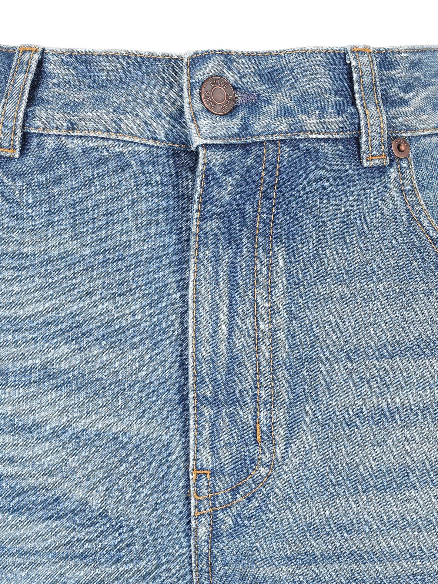 Jeans a gamba ampia e vita alta in denim CH26SDP02252 40R CHLOE' 