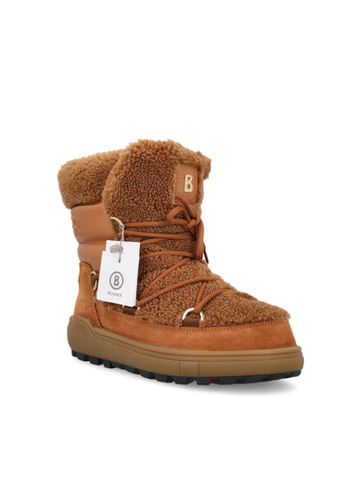 Stivali realizzati in pelle e shearling. 22546704 005 BOGNER 