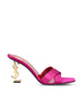 Mule realizzate in viscosa e seta. 818931 9QAB15518 SAINT LAURENT 