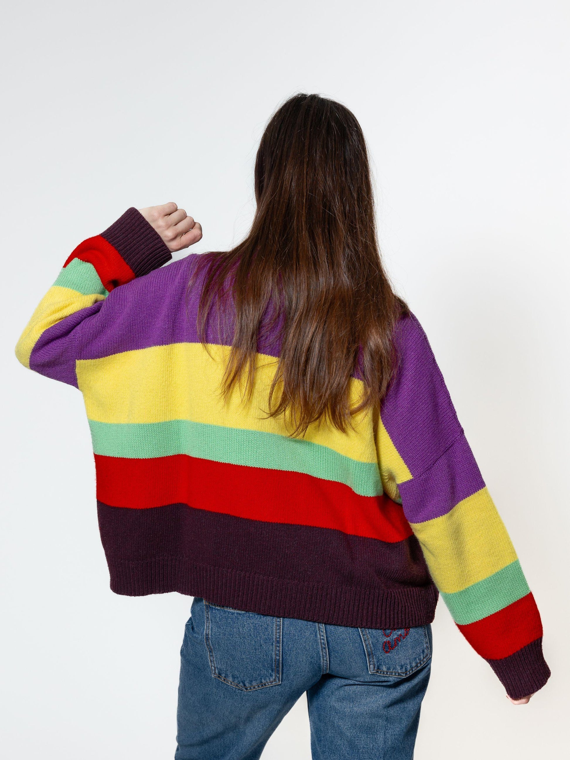 Maglia Maxi Stripes in lana. 2201 03 GIADA BENINCASA