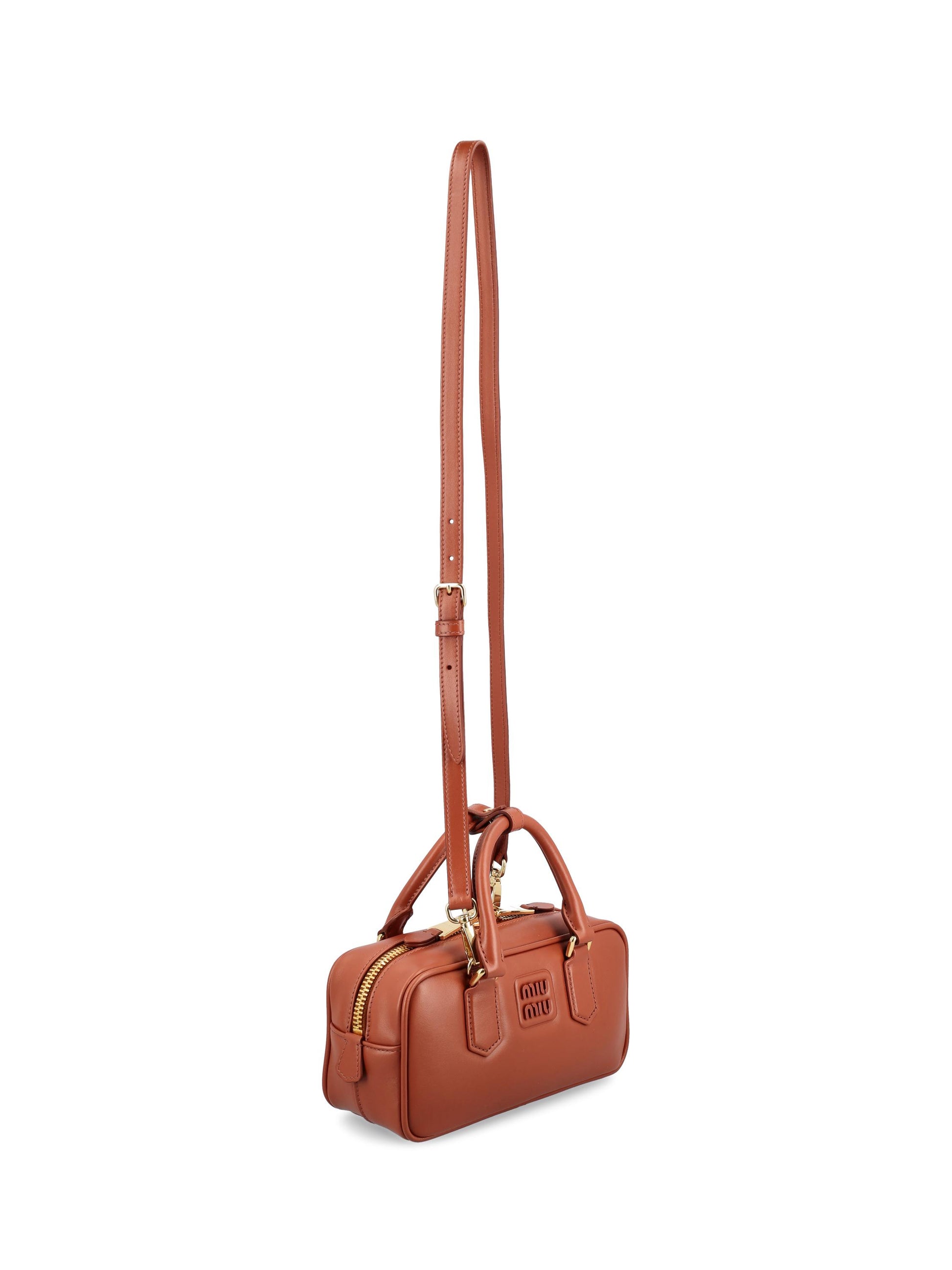 Borsa Arcadie in pelle ruggine 5BB142 ACR3F0033 MIU MIU 
