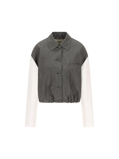 Giacca realizzata in misto viscosa e lana. FJ7713 AW7UF0W1L FENDI 