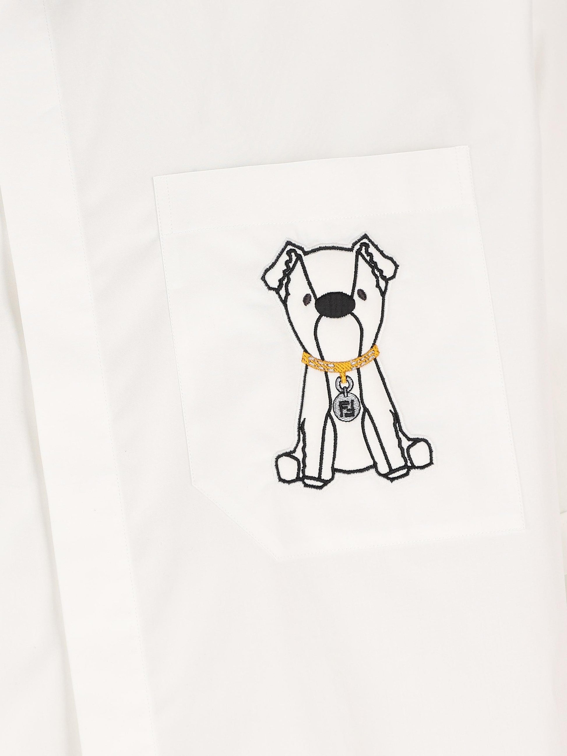 Camicia realizzata in cotone. FS1340 AVZ9F0QA0 FENDI 