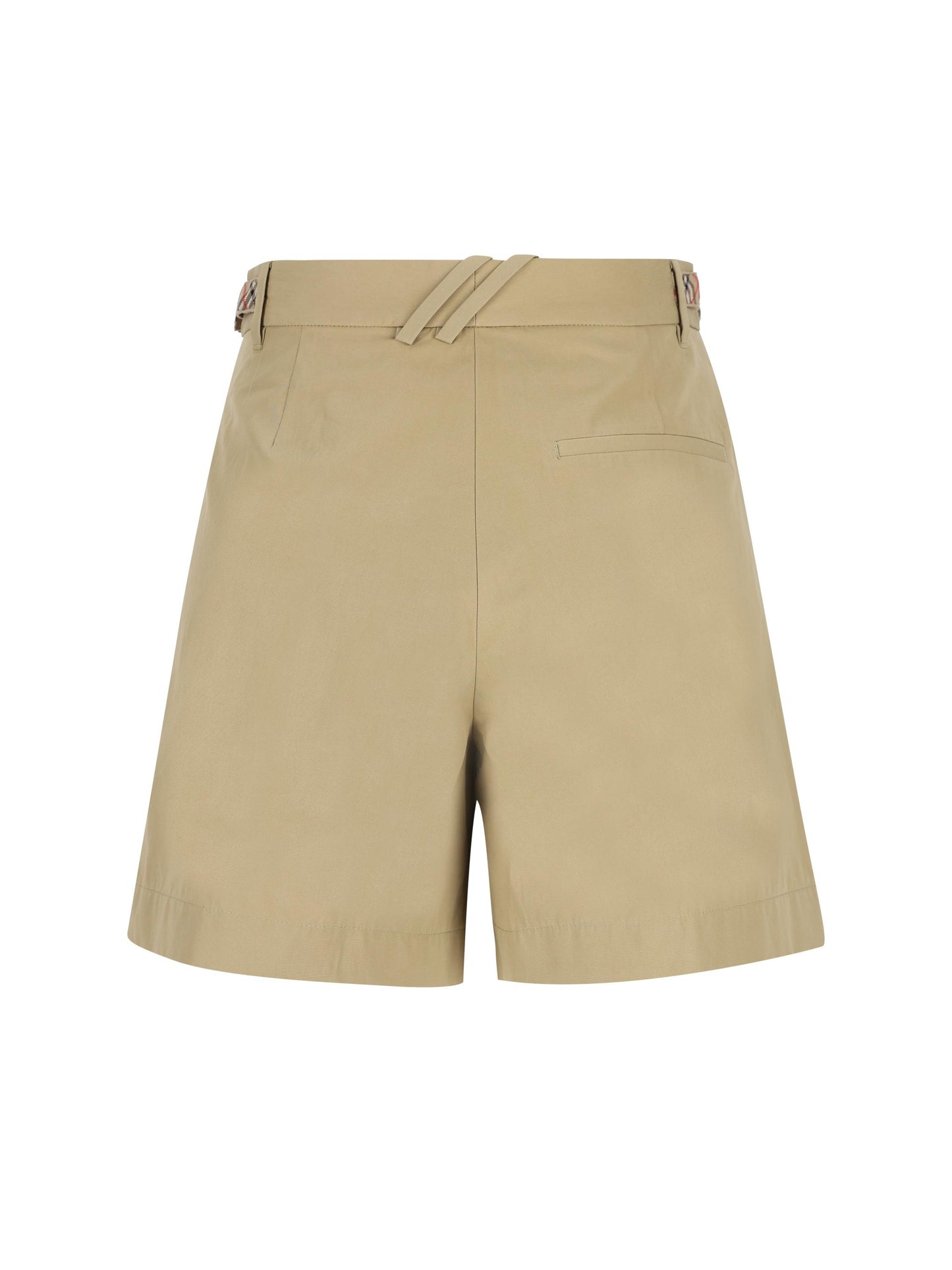 Pantaloncini in popeline di cotone con finiture Check 8126490 C5120 BURBERRY 