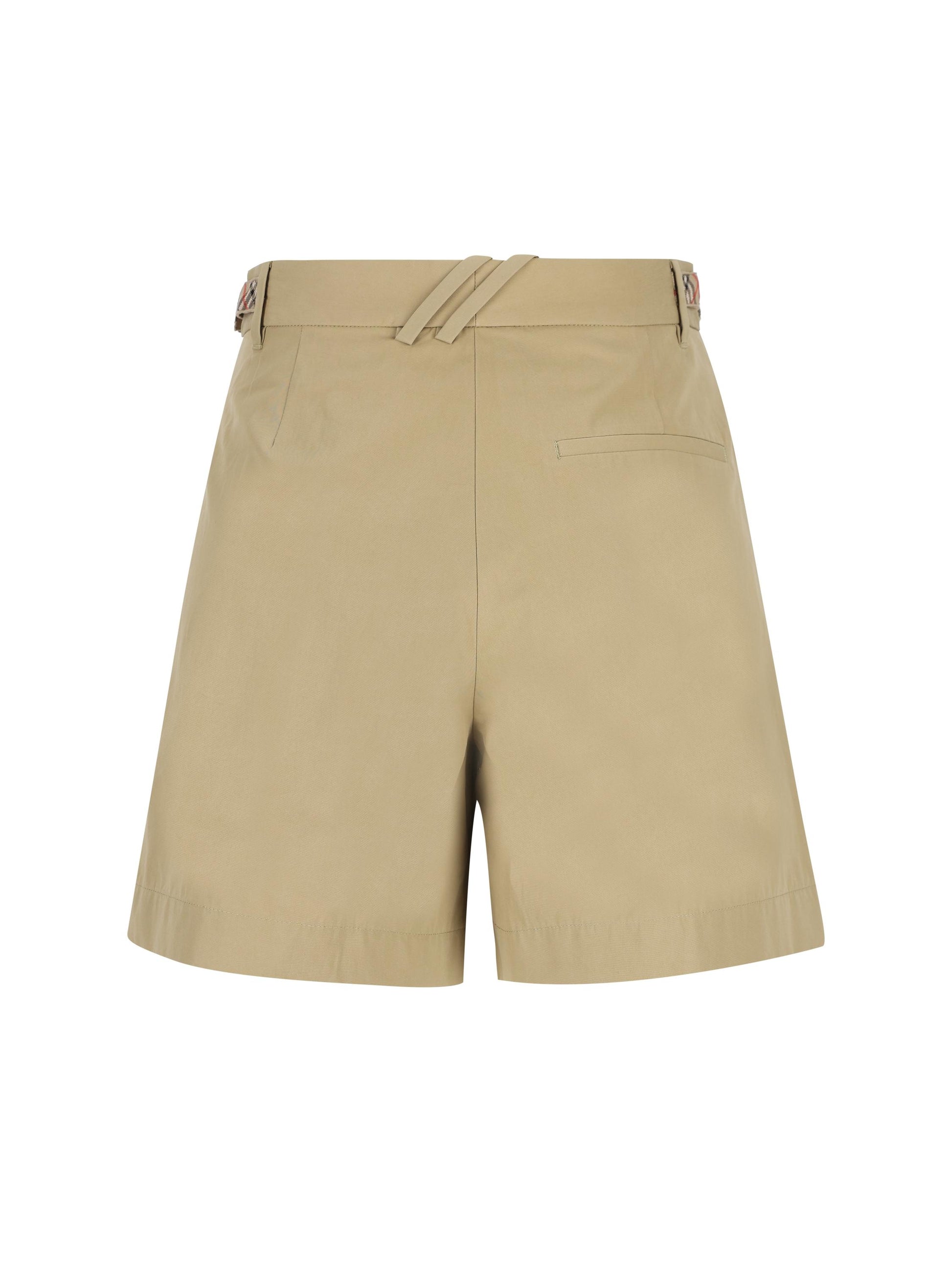 Pantaloncini in popeline di cotone con finiture Check 8126490 C5120 BURBERRY 