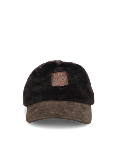 Cappello con visiera in shearling X9MF3519280XVD S800 TOD'S 