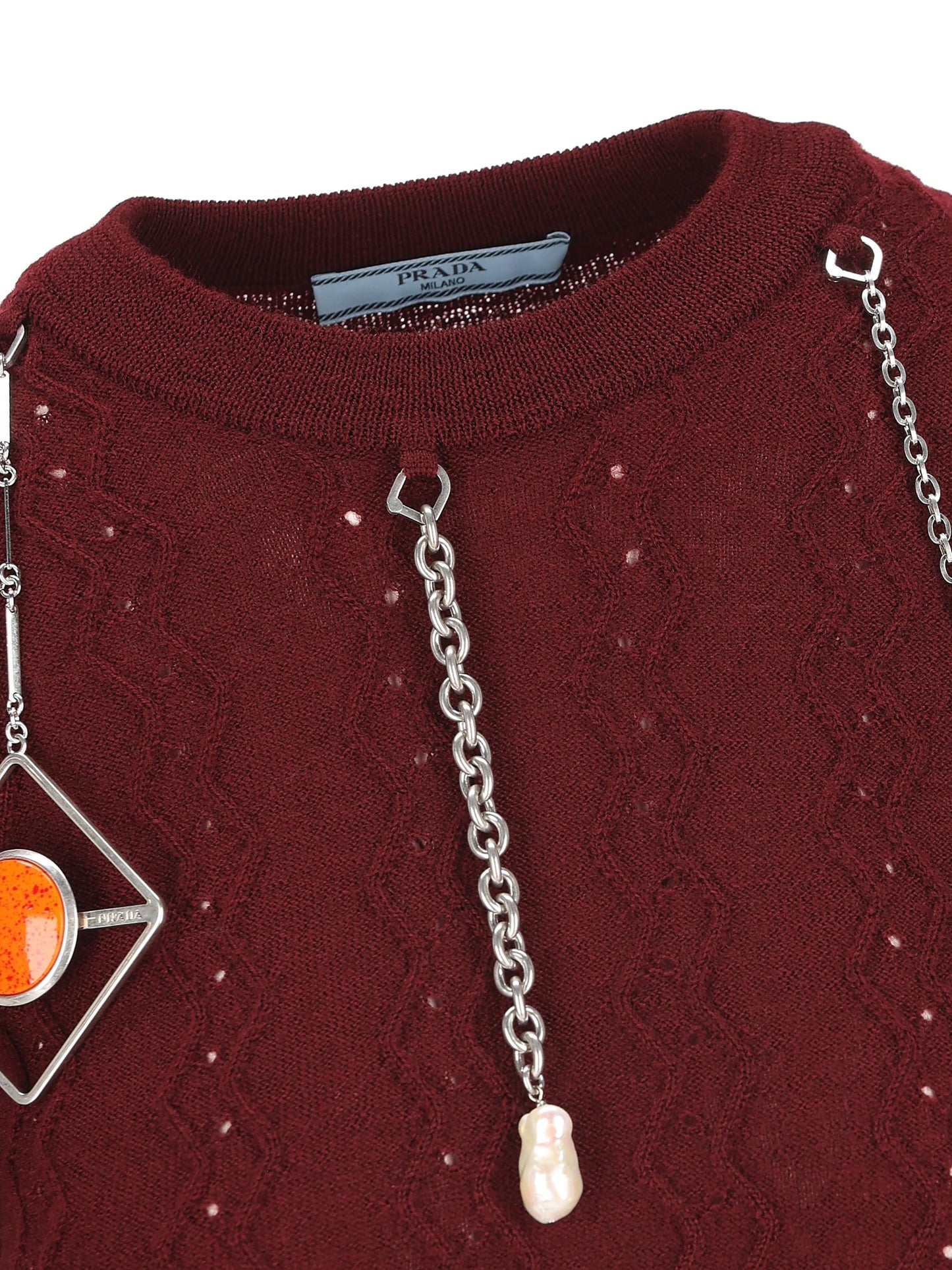 Maglia realizzata in lana vergine. P24V2H 17KDF0399 PRADA 