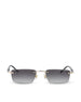 Occhiali da sole in metallo MB0484S GOLD-BLACK-GREY MONTBLANC 
