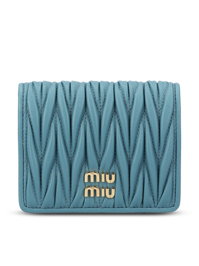 Portafoglio piccolo in nappa matelassé 5MV204 AFPPF0F16 MIU MIU 