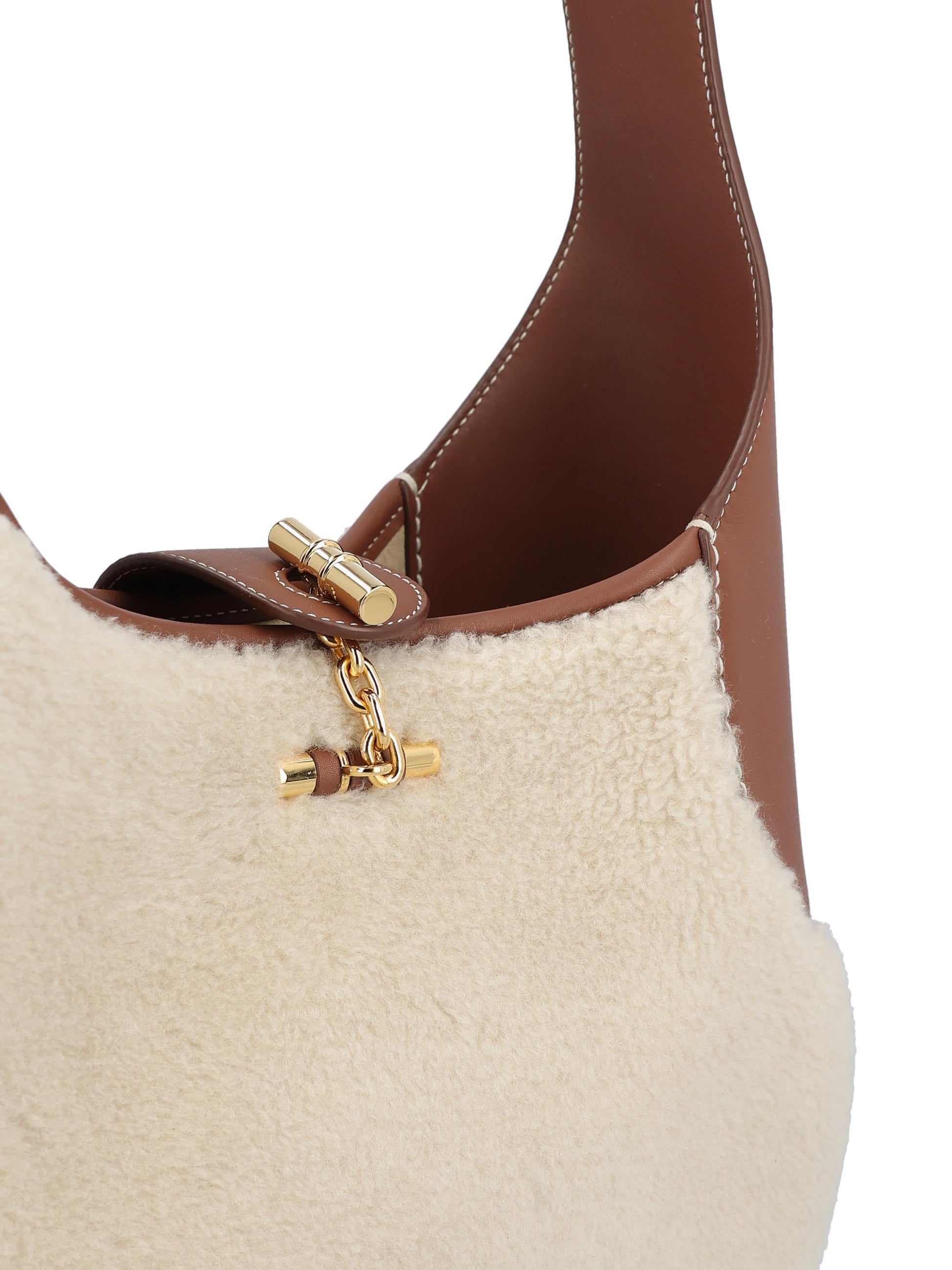 Borsa realizzata in cashmere e seta. FAO7429 B4N1 LORO PIANA 