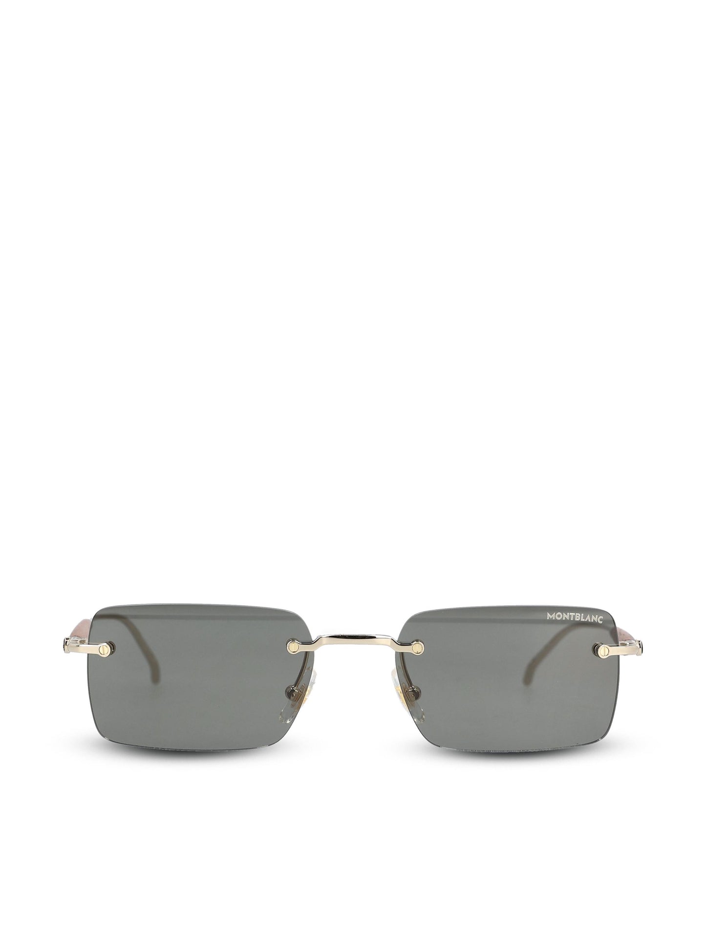 Occhiali da sole realizzati in metallo. MB0453S GOLD-GOLD-GREY MONTBLANC 