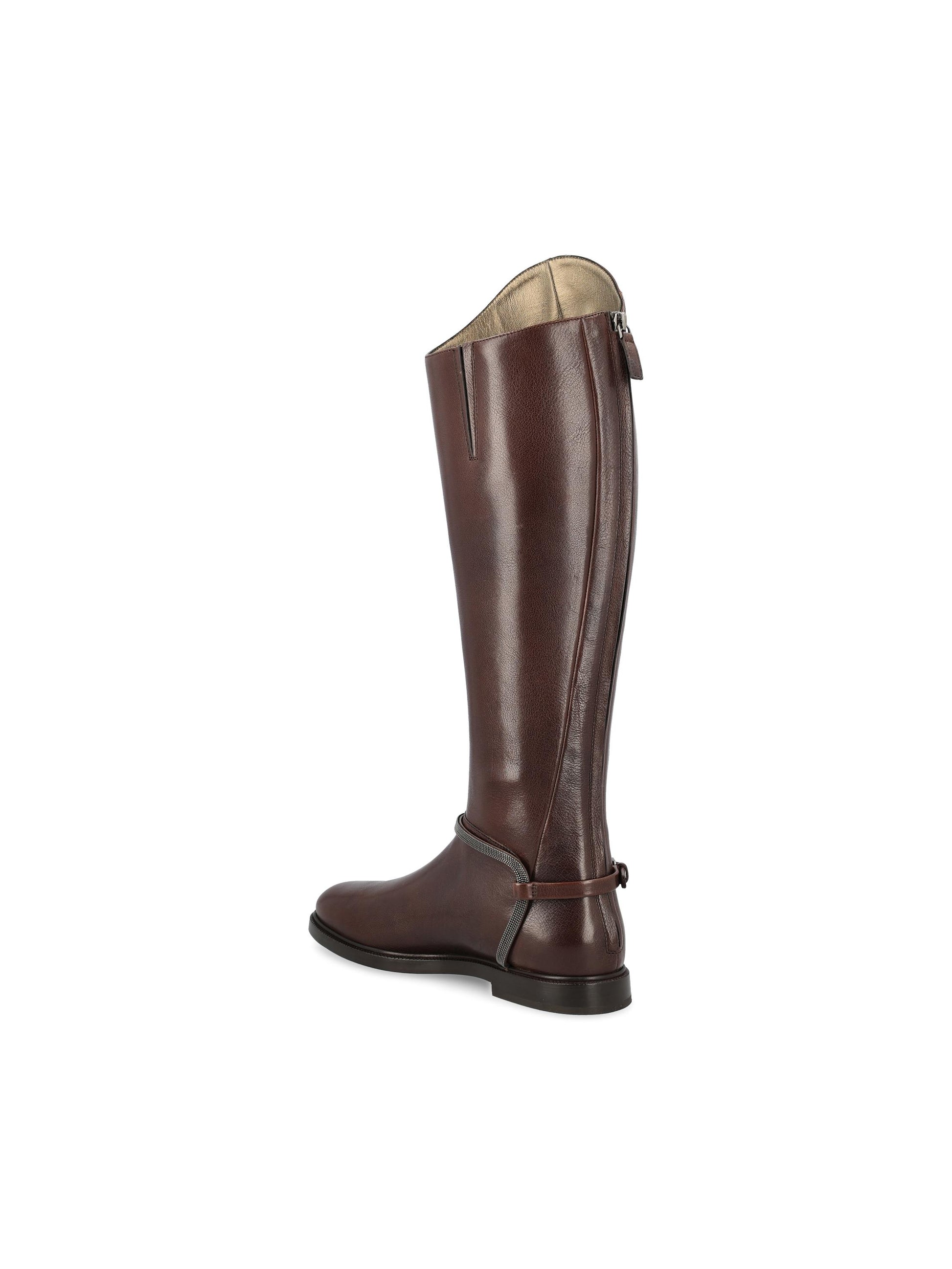 Boot in pelle Classic con Precious Spurs MZORC3118 C8279 BRUNELLO CUCINELLI 