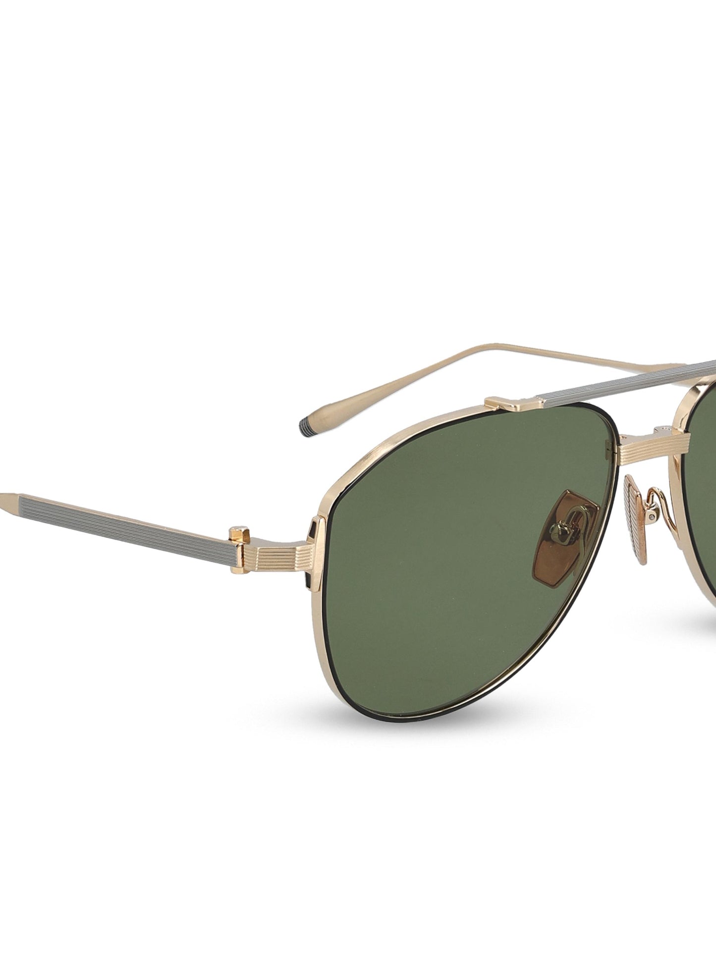 Occhiali da sole realizzati in titanio. AKS-521A-57 GLD - BLK AKONI 