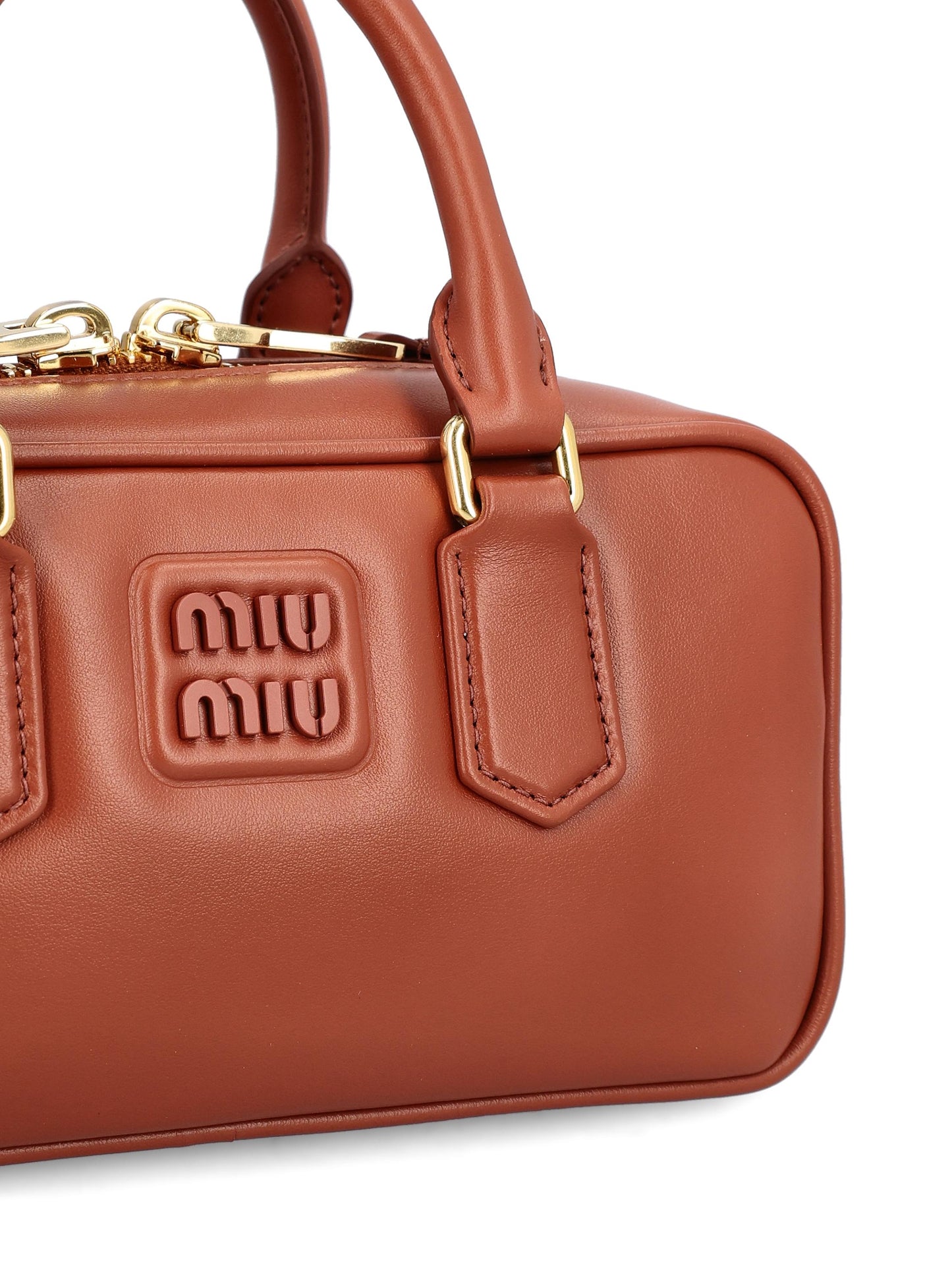 Borsa Arcadie in pelle ruggine 5BB142 ACR3F0033 MIU MIU 