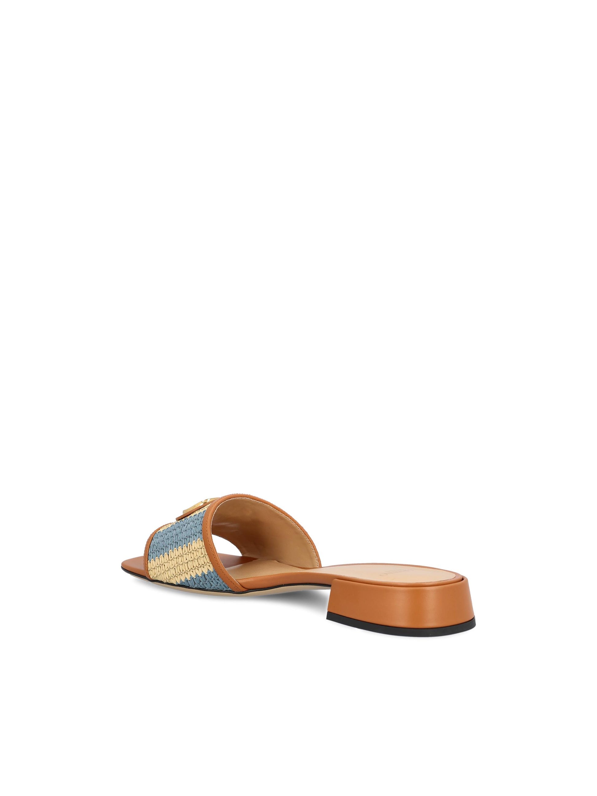 Sandali realizzati in rafia e pelle. 8W2S0LT0IPL DAF VALENTINO GARAVANI 